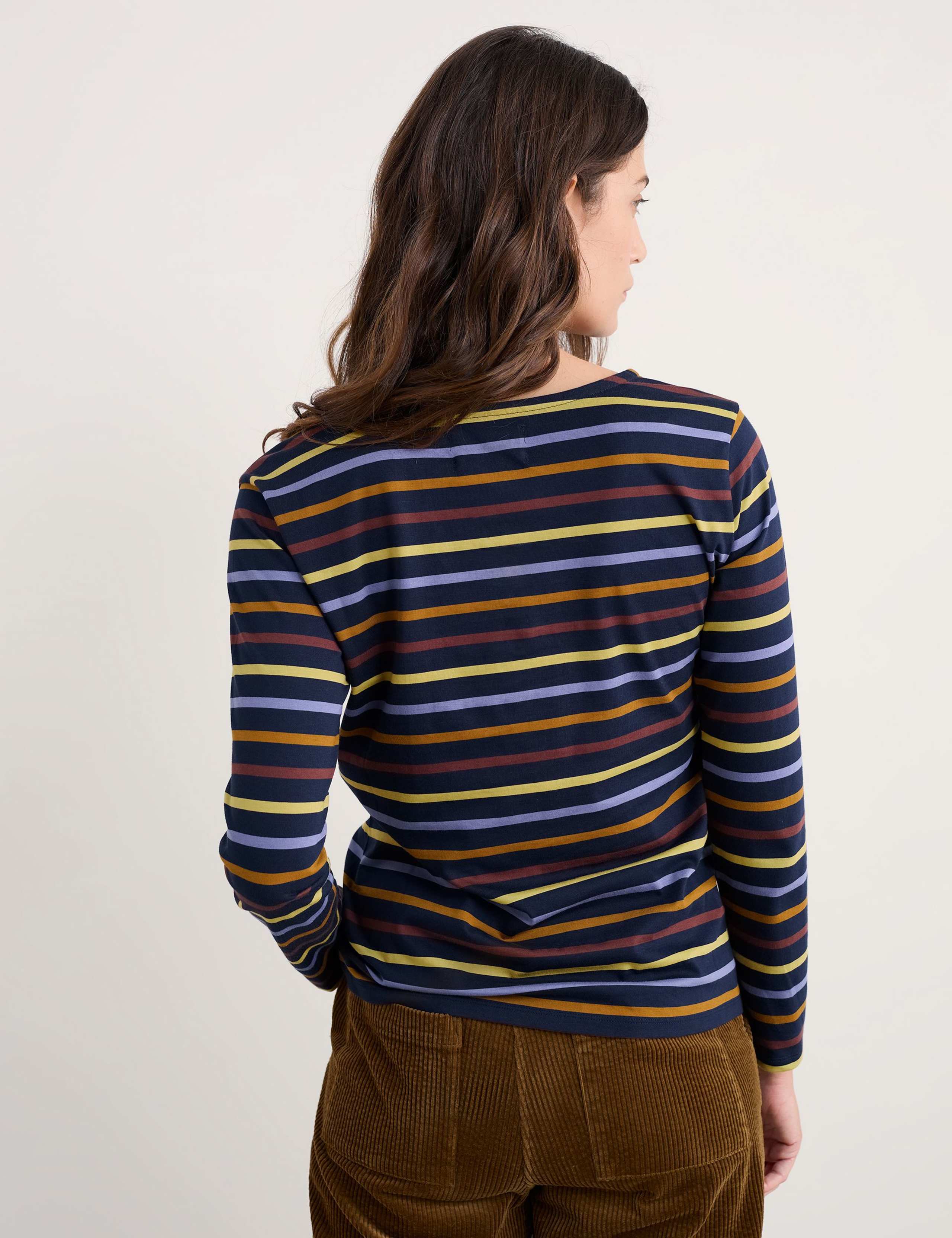 Pure Cotton Striped Top 4 of 5