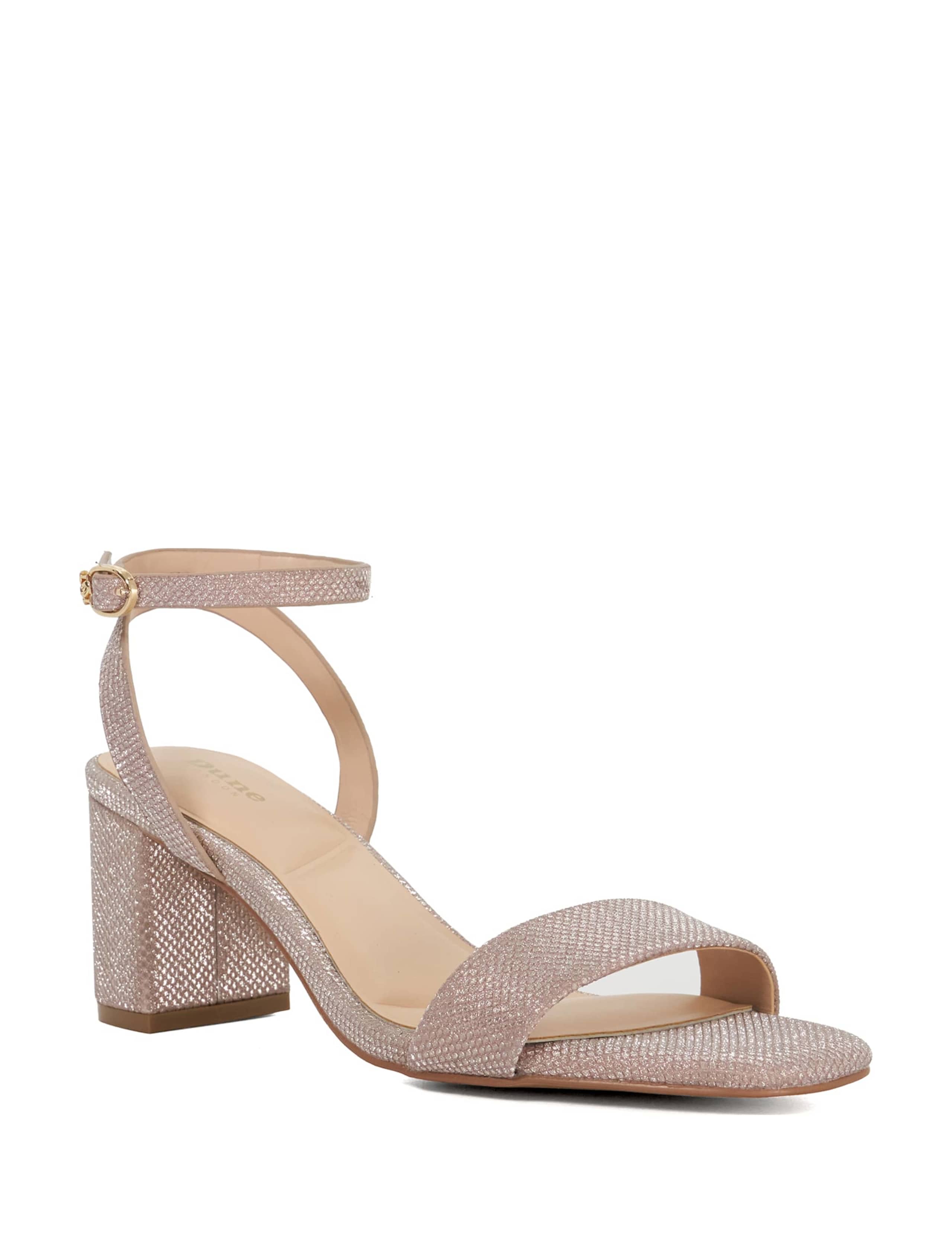 Leather Ankle Strap Block Heel Sandals 4 of 6