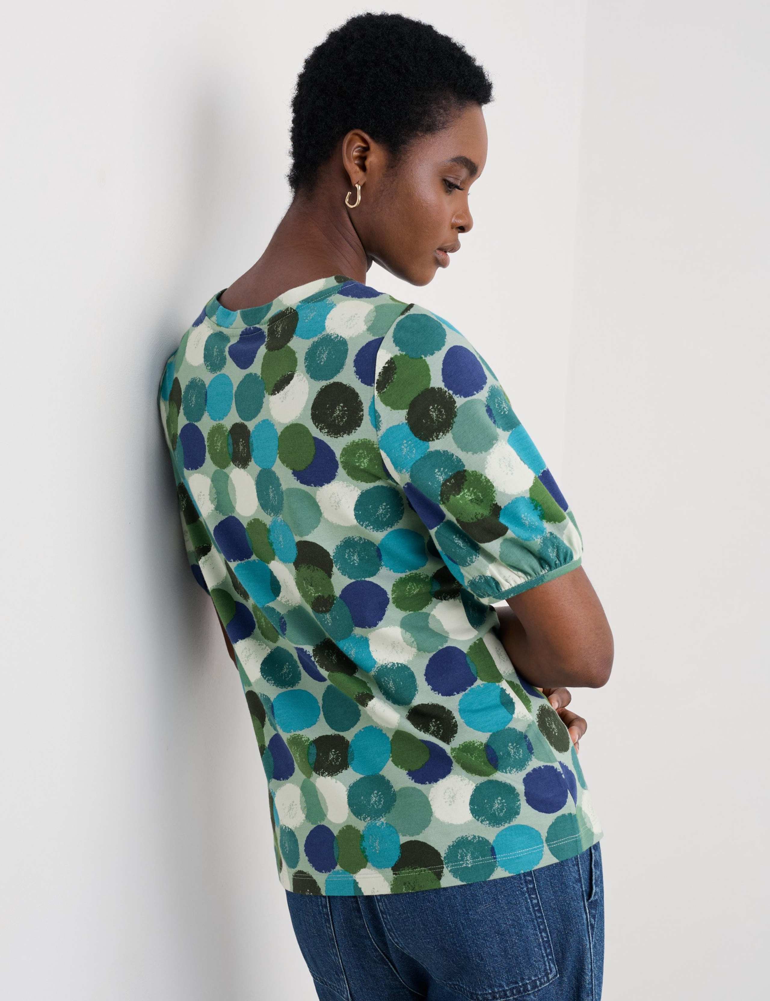 Cotton Rich Geometric Top 3 of 5