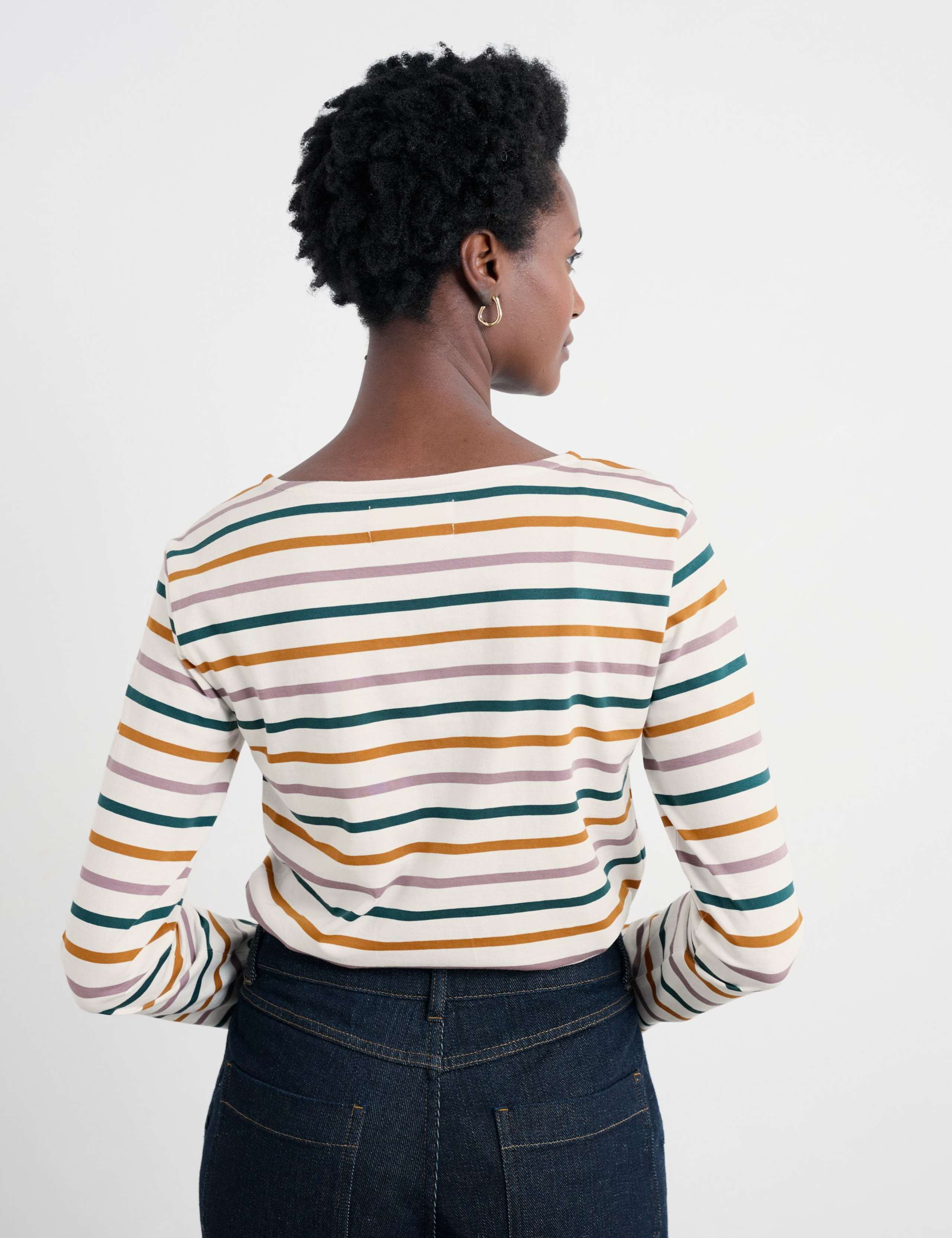 Pure Cotton Striped Top 4 of 5