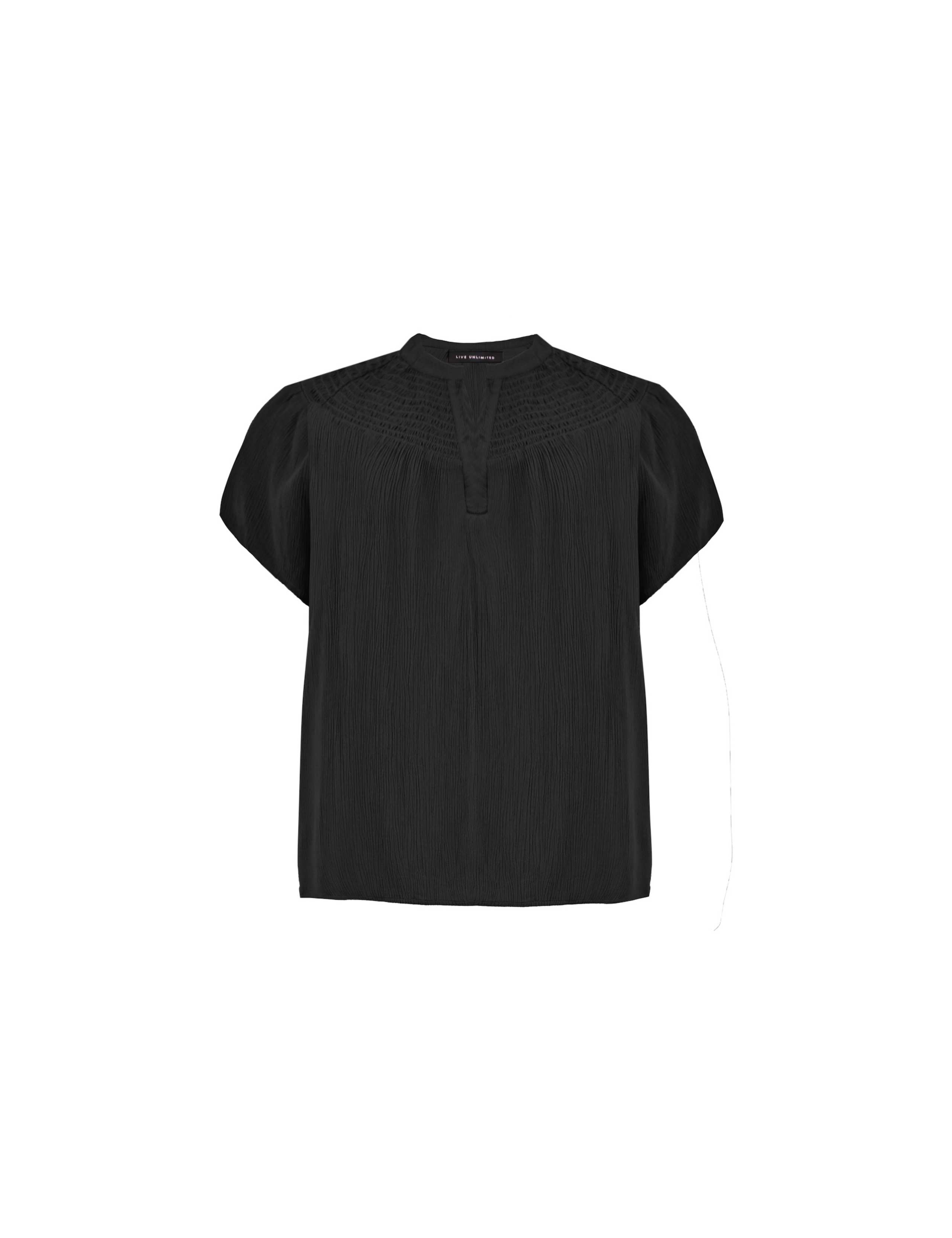 Crinkle Shirred Shoulder Top 2 of 4