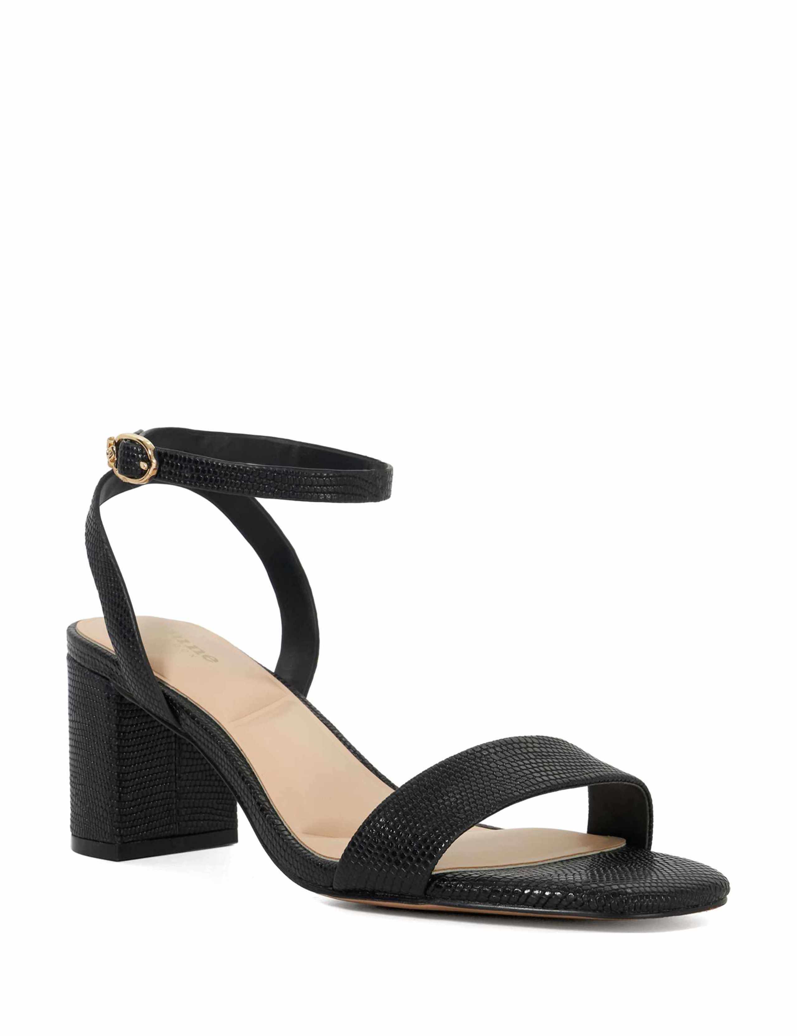 Leather Ankle Strap Block Heel Sandals 5 of 6