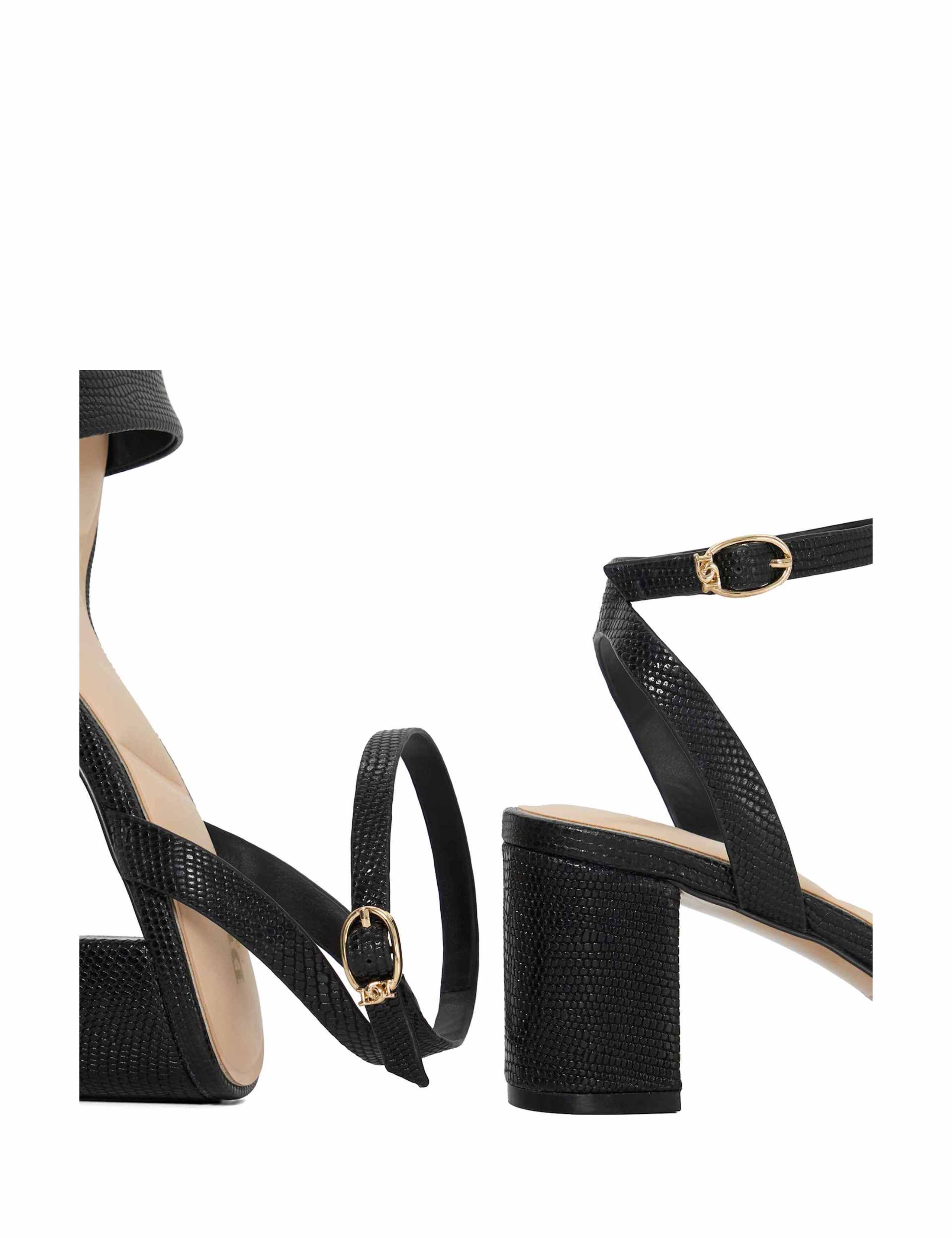 Leather Ankle Strap Block Heel Sandals 6 of 6