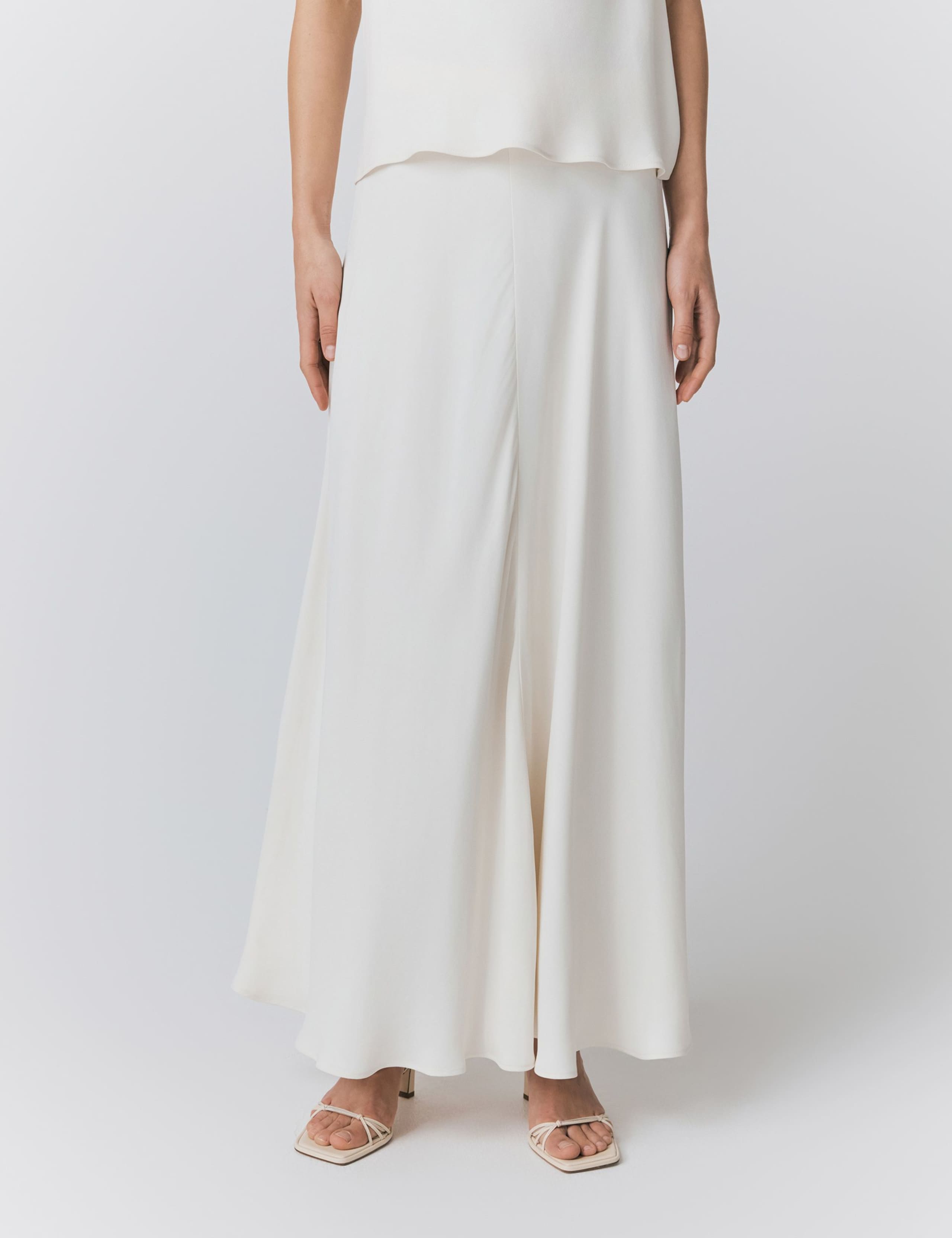 Satin Maxi Slip Skirt 2 of 5
