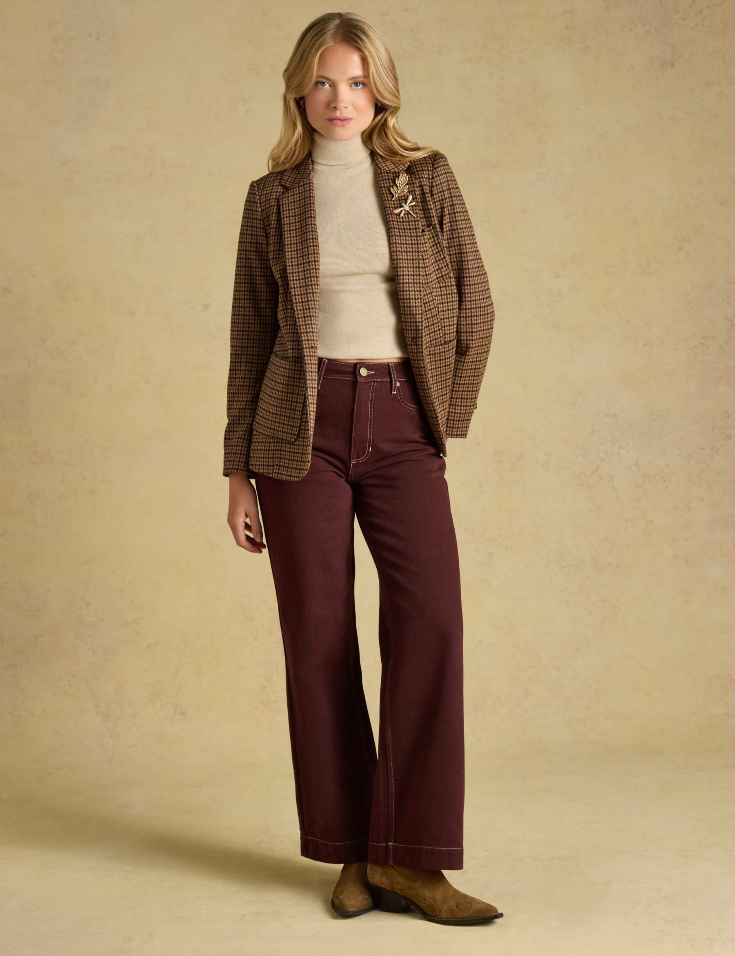 Cotton Rich Marl Ribbed Roll Neck Top 8 of 8