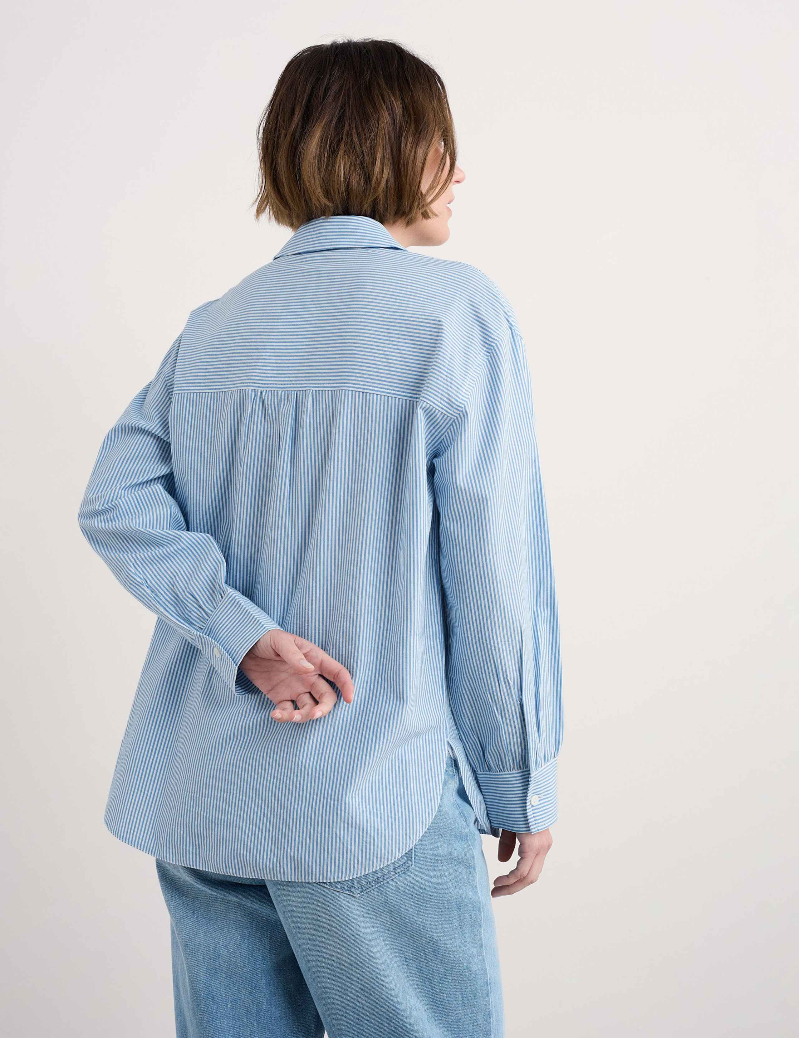 Cotton Striped Button-Up Collar Shirt 3 of 5