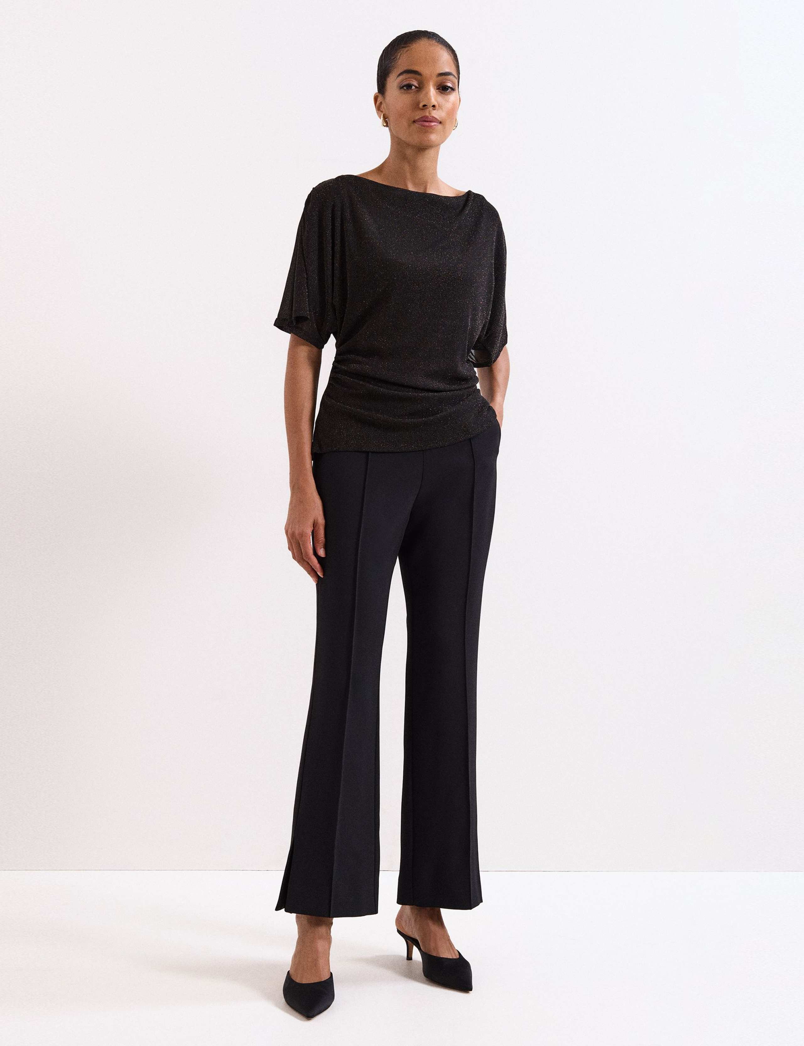 Sparkly Cowl Neck Top 3 of 8