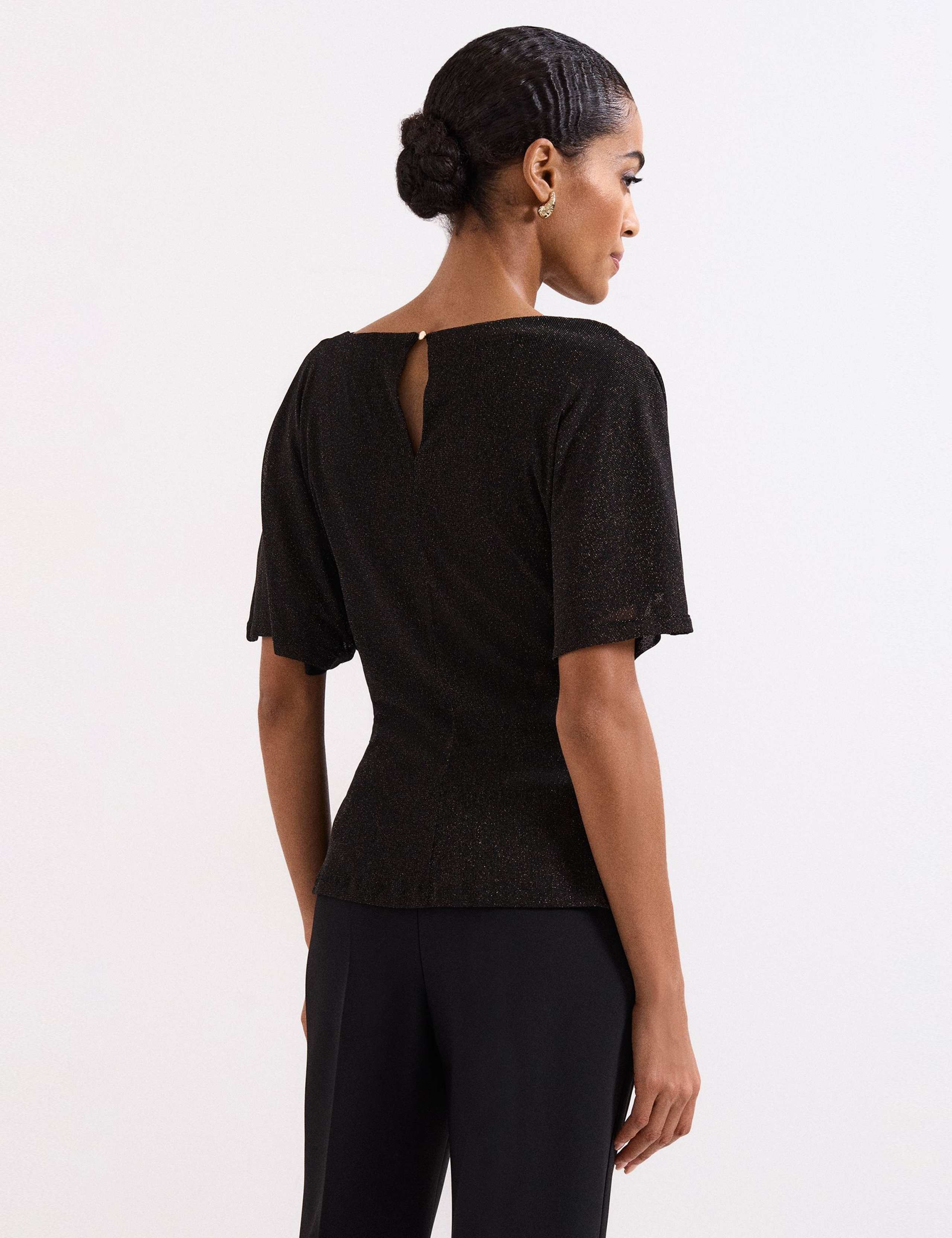 Sparkly Cowl Neck Top 4 of 8