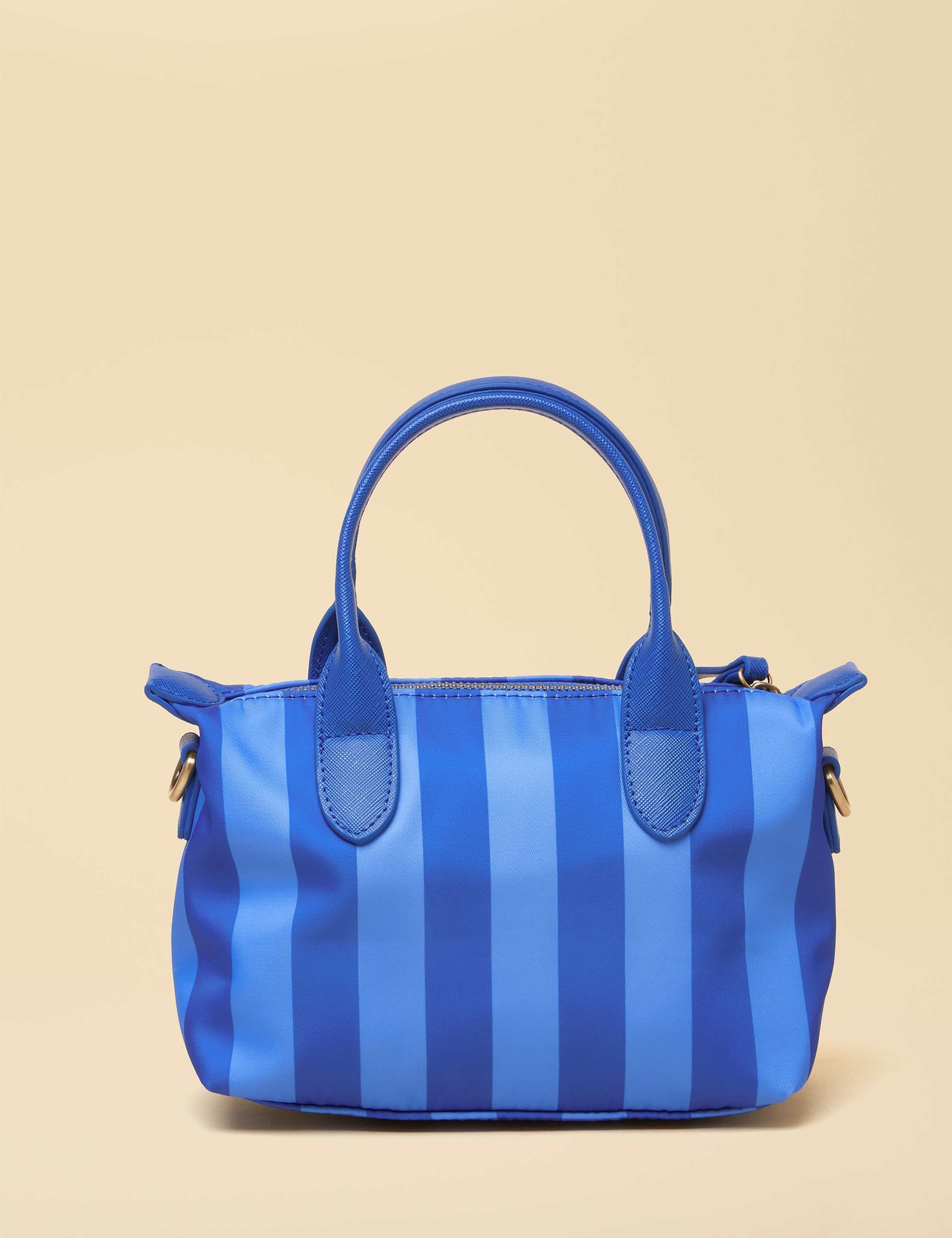 Faux Leather Striped Cross Body Bag 2 of 8