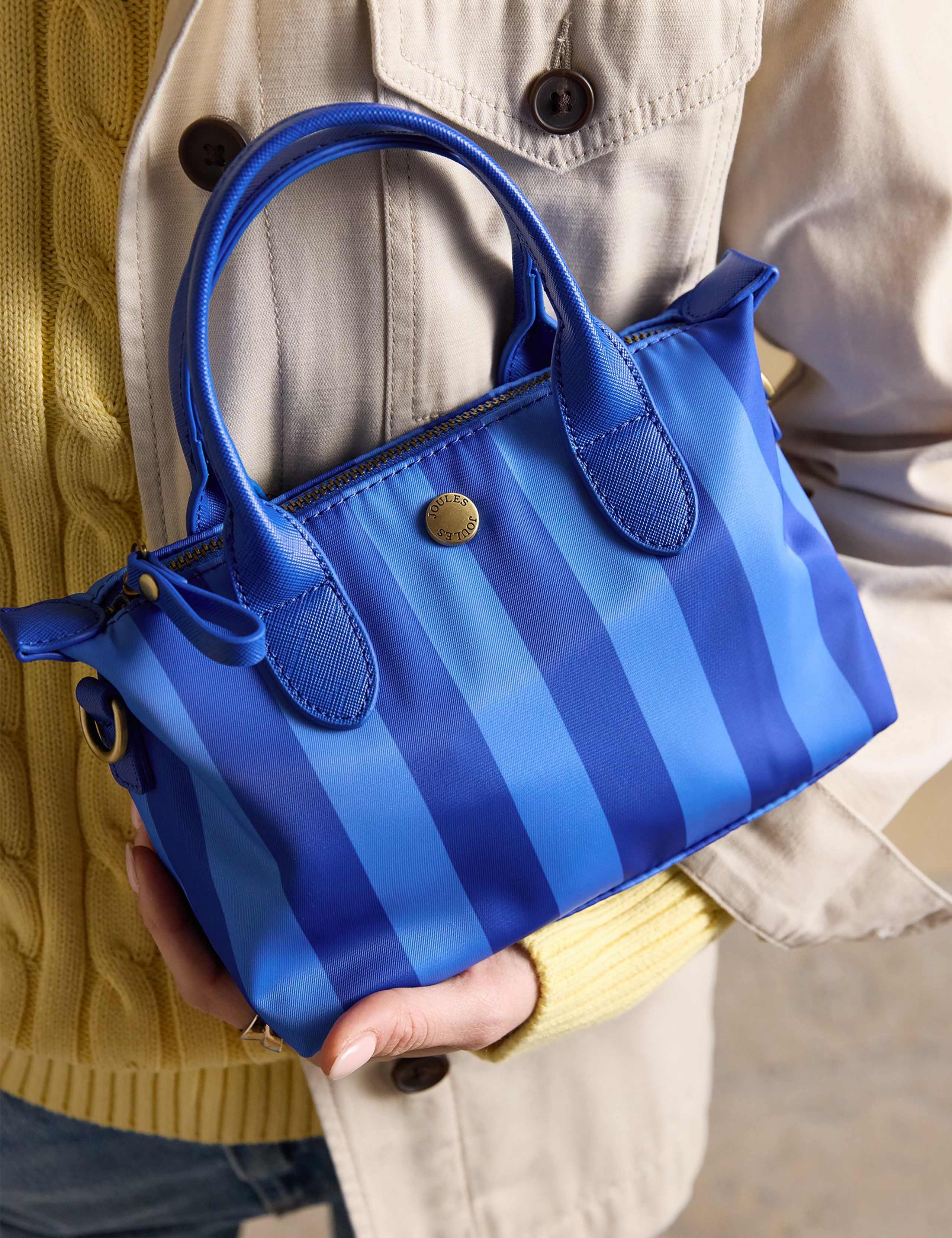 Faux Leather Striped Cross Body Bag 8 of 8