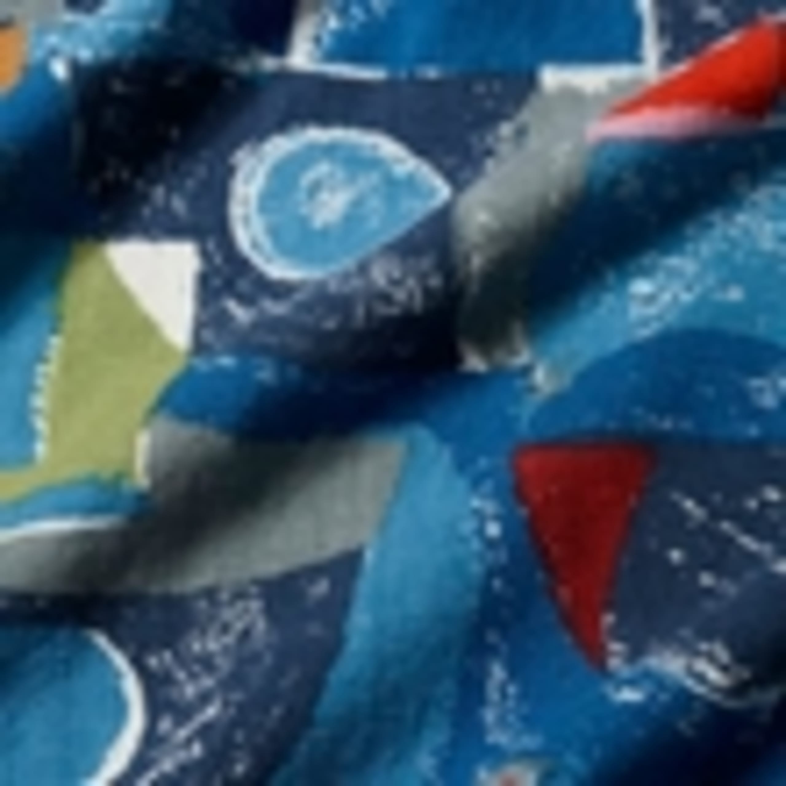Cotton Rich Abstract Round Neck Dress 4 of 4