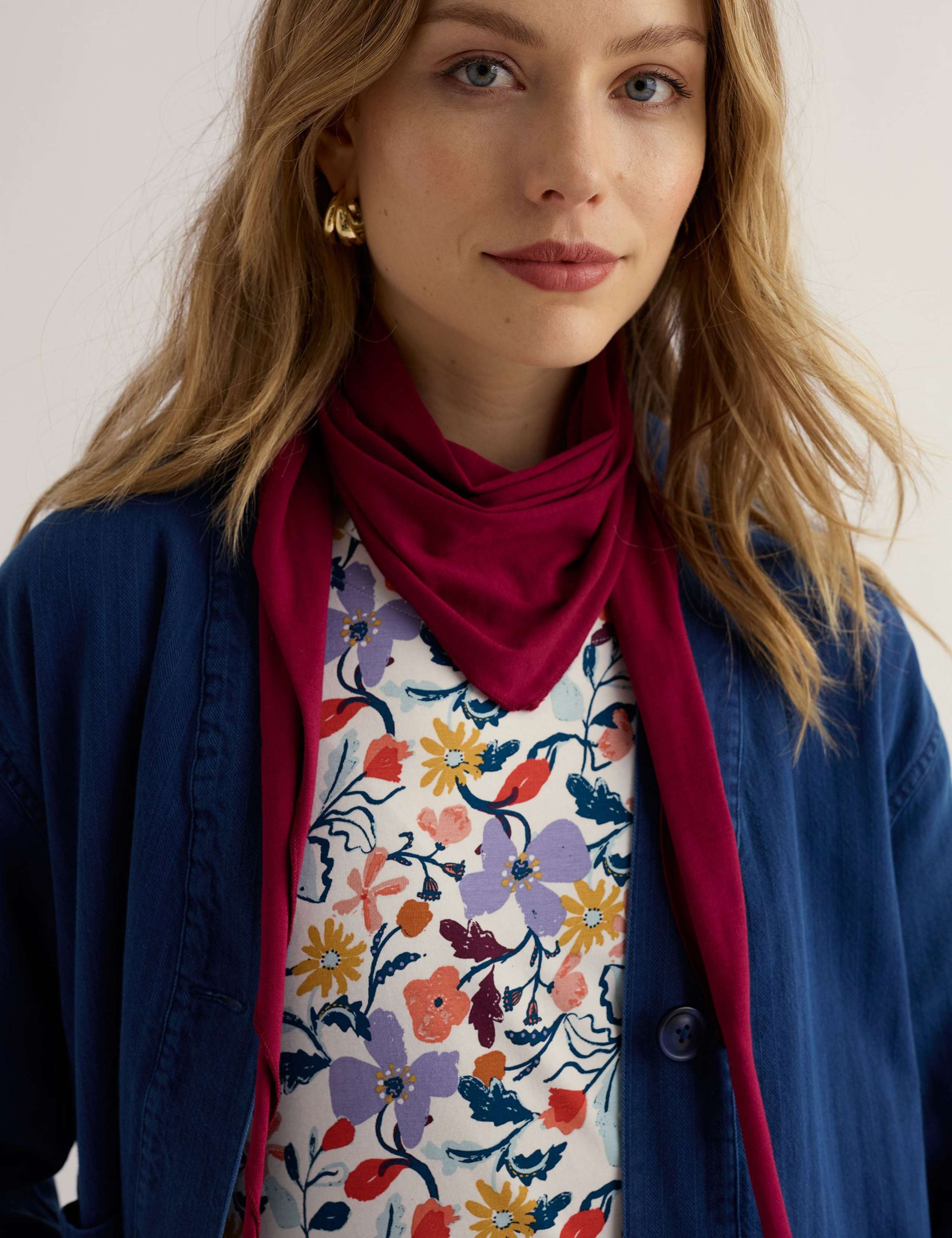 Cotton Rich Triangle Scarf 2 of 4