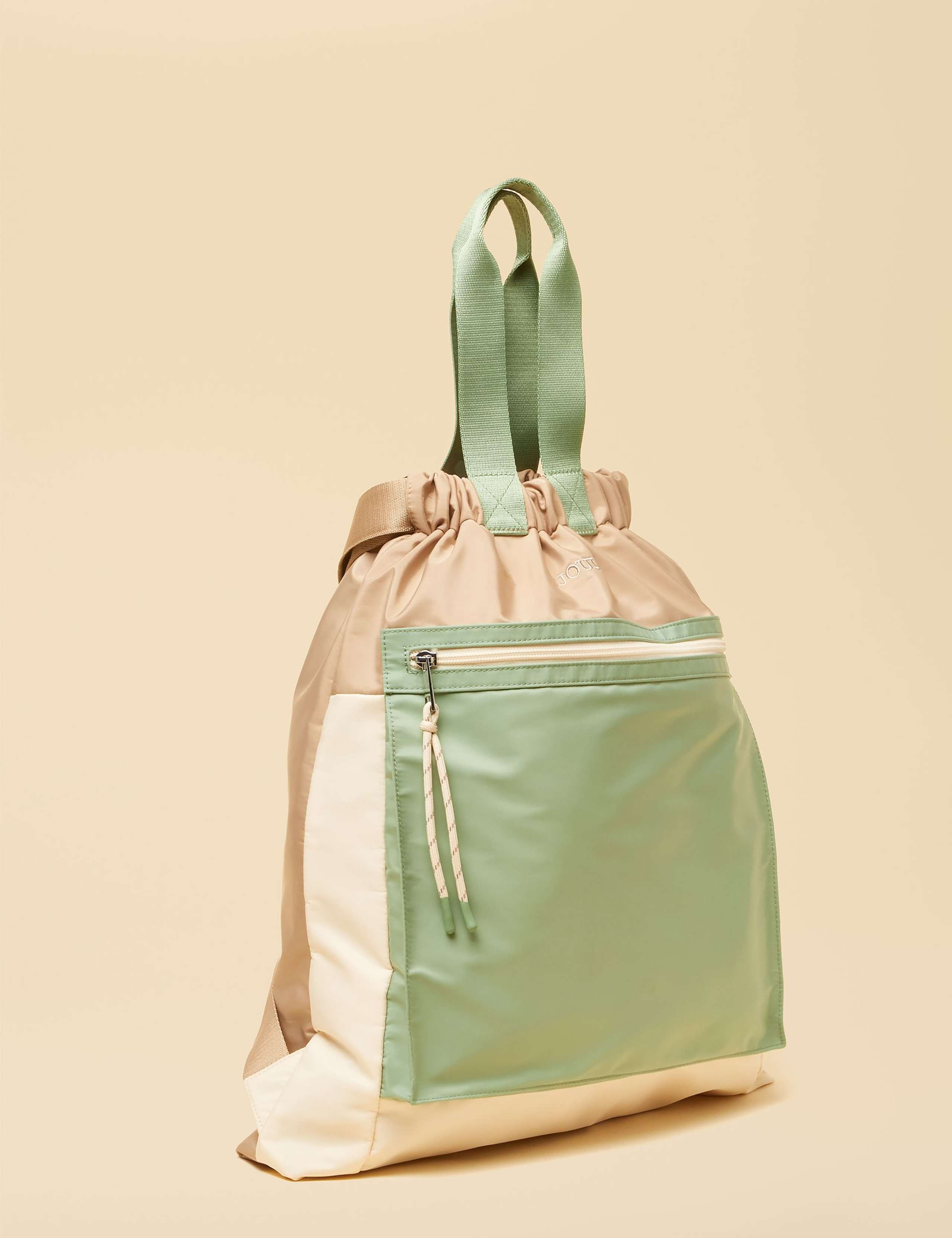 Colour Block Drawstring Backpack 2 of 7