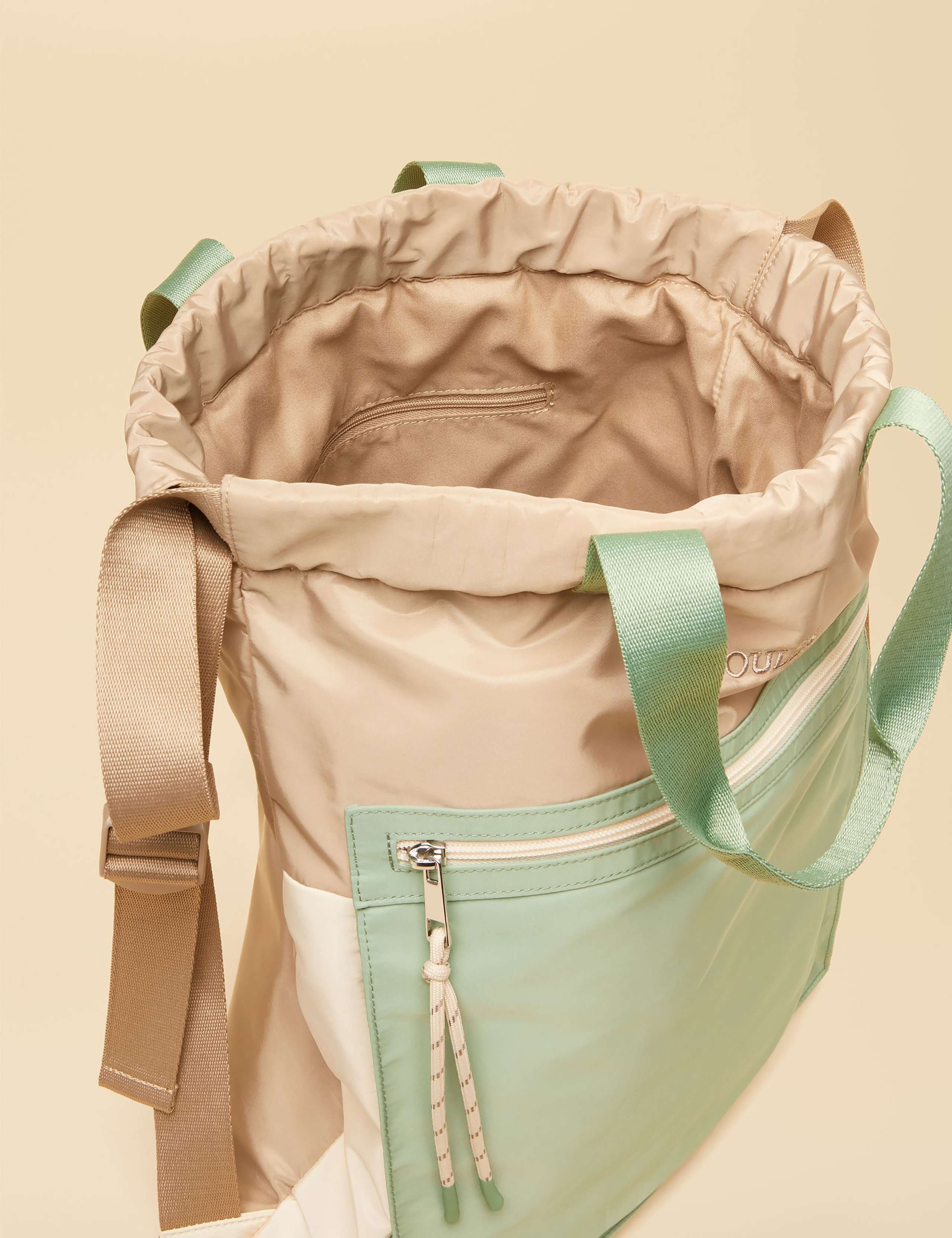 Colour Block Drawstring Backpack 6 of 7