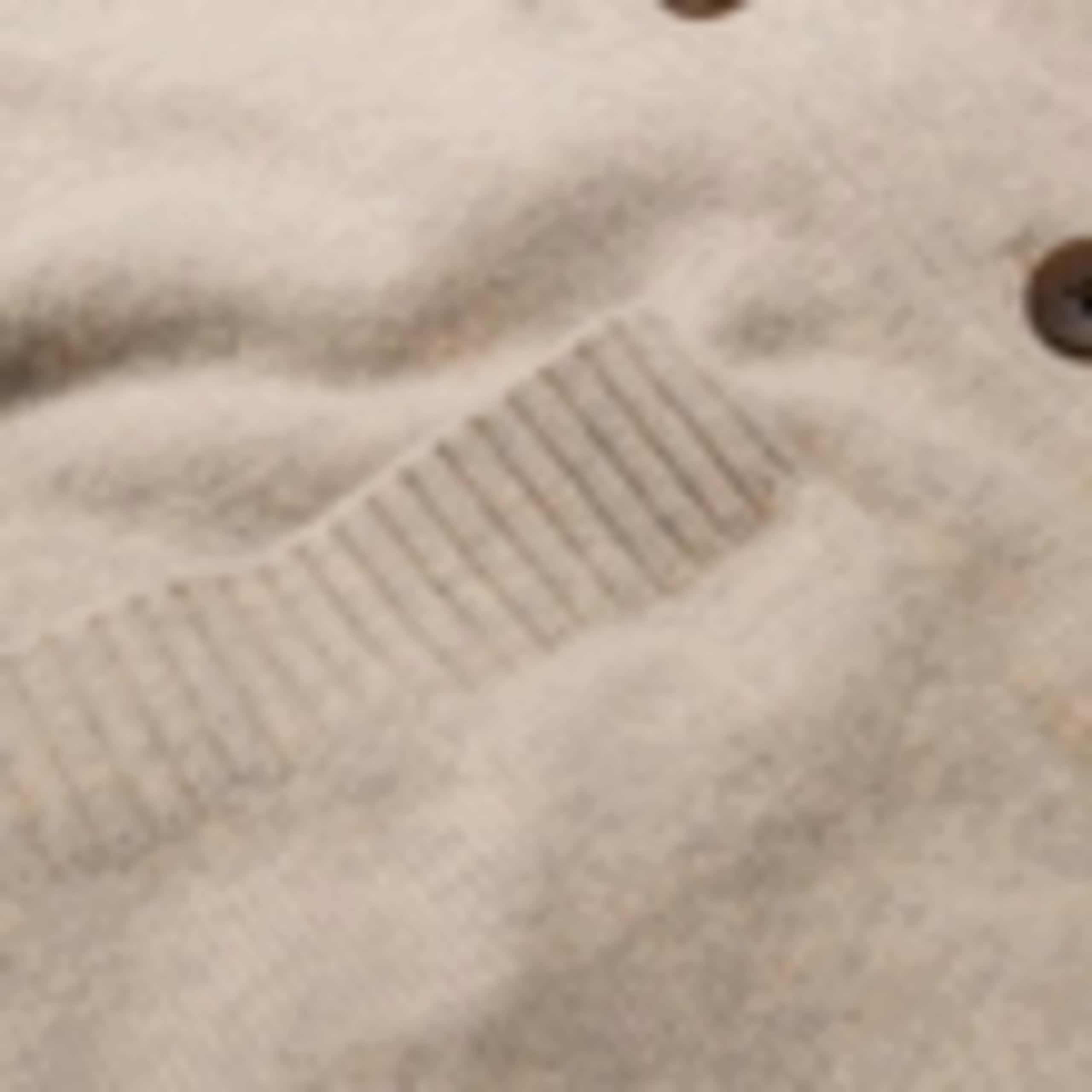 Plain Wool Long Sleeve Cardigan 3 of 3