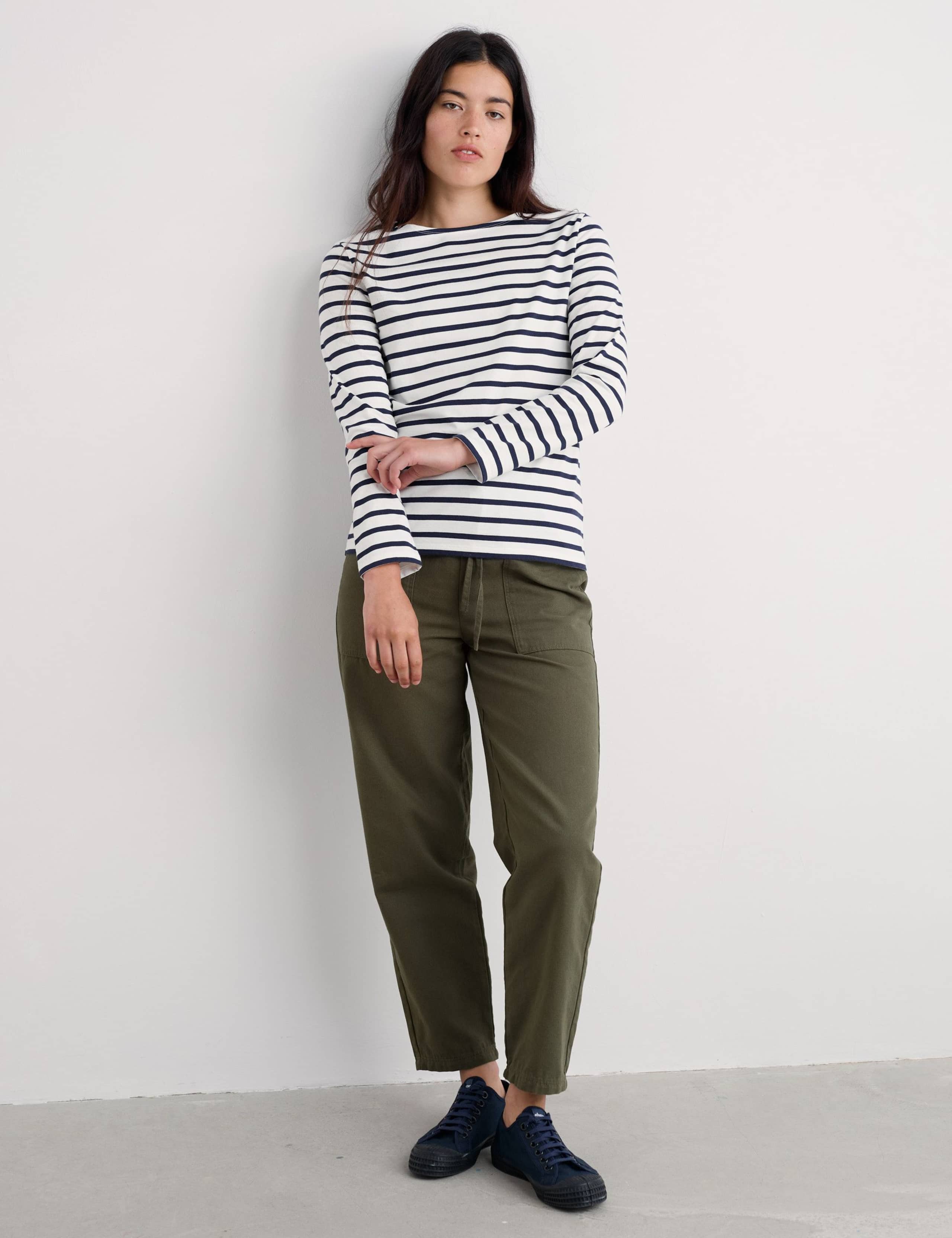 Cotton Striped Top 1 of 5