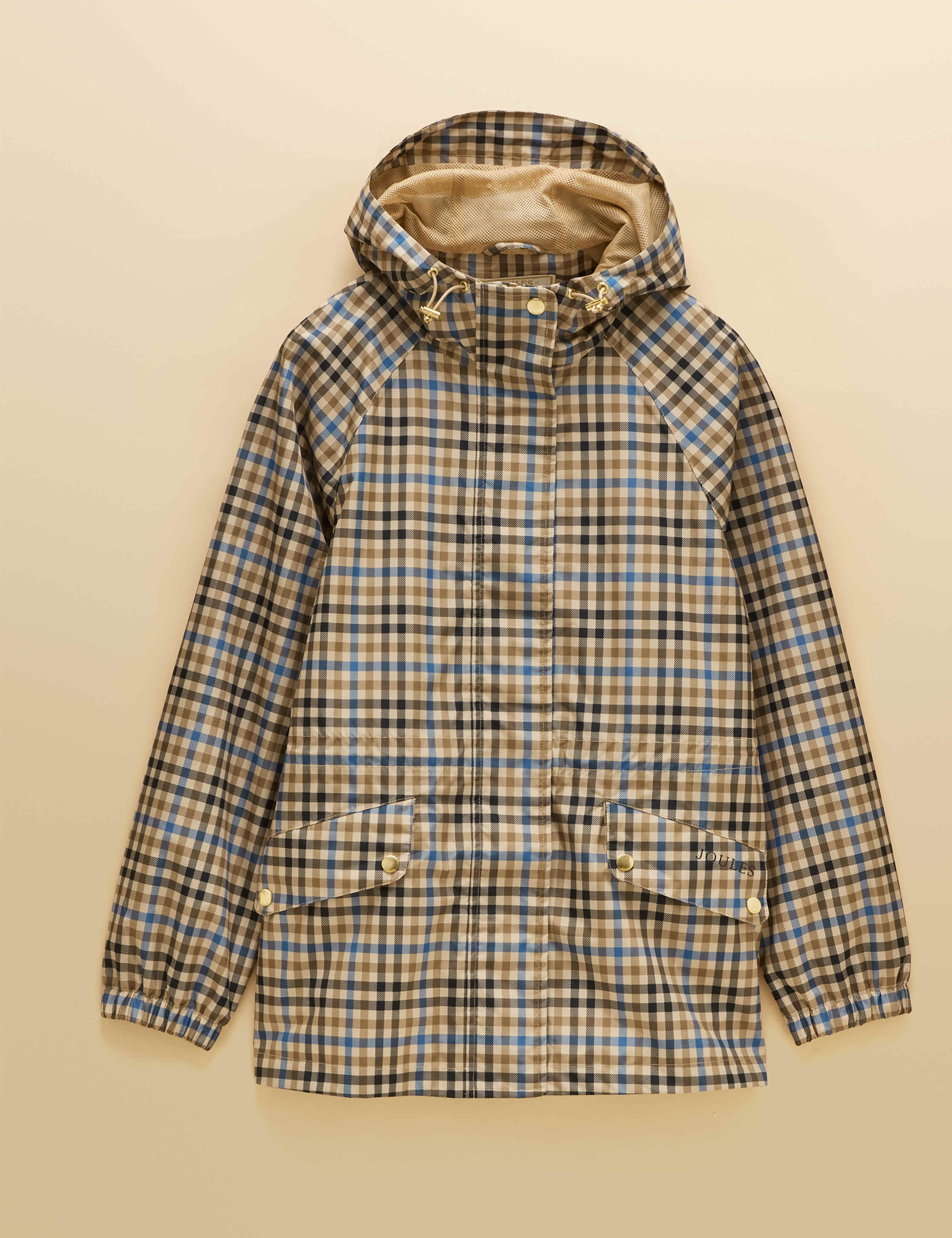 Waterproof Checked Packaway Raincoat 2 of 9
