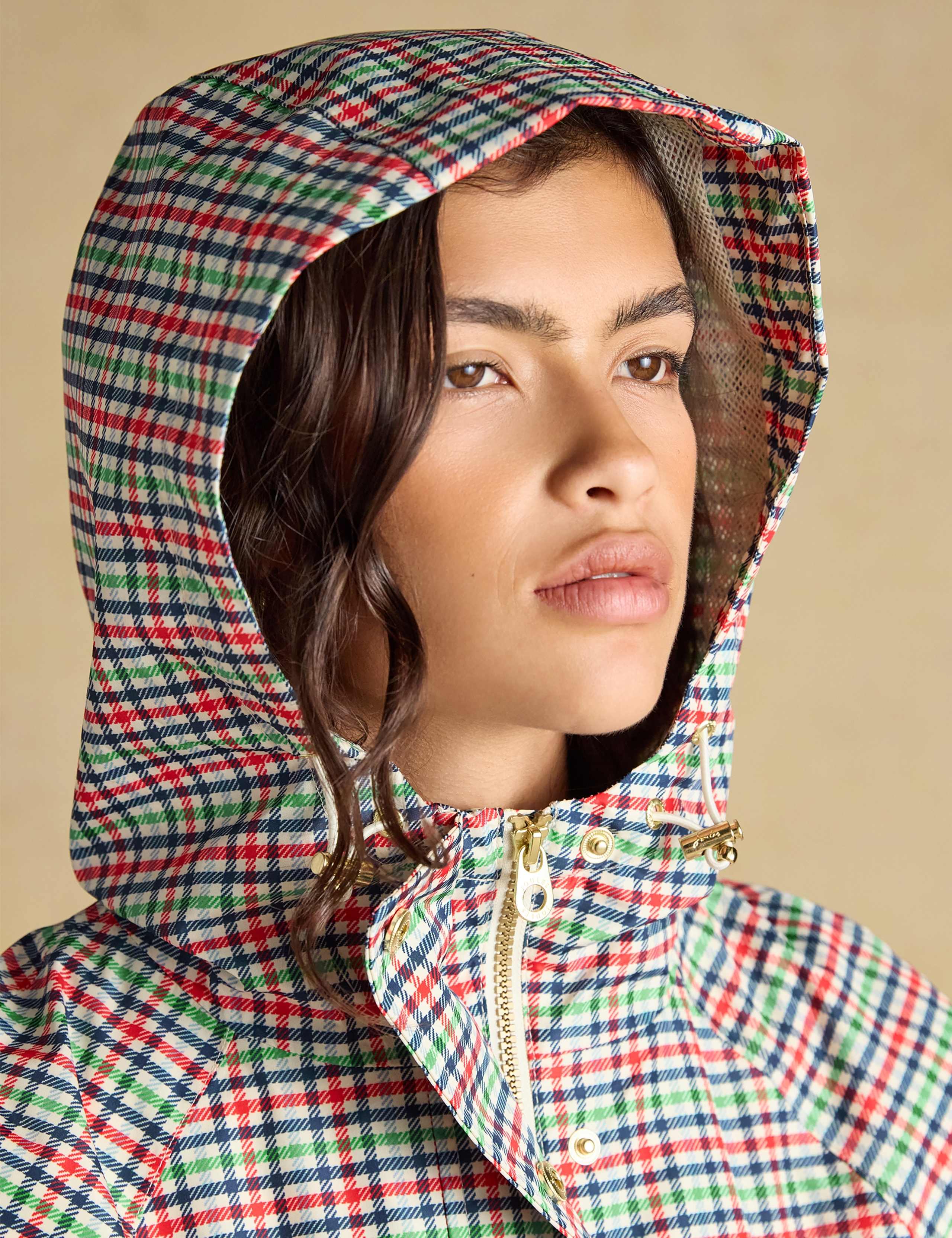 Waterproof Checked Packaway Raincoat 6 of 6