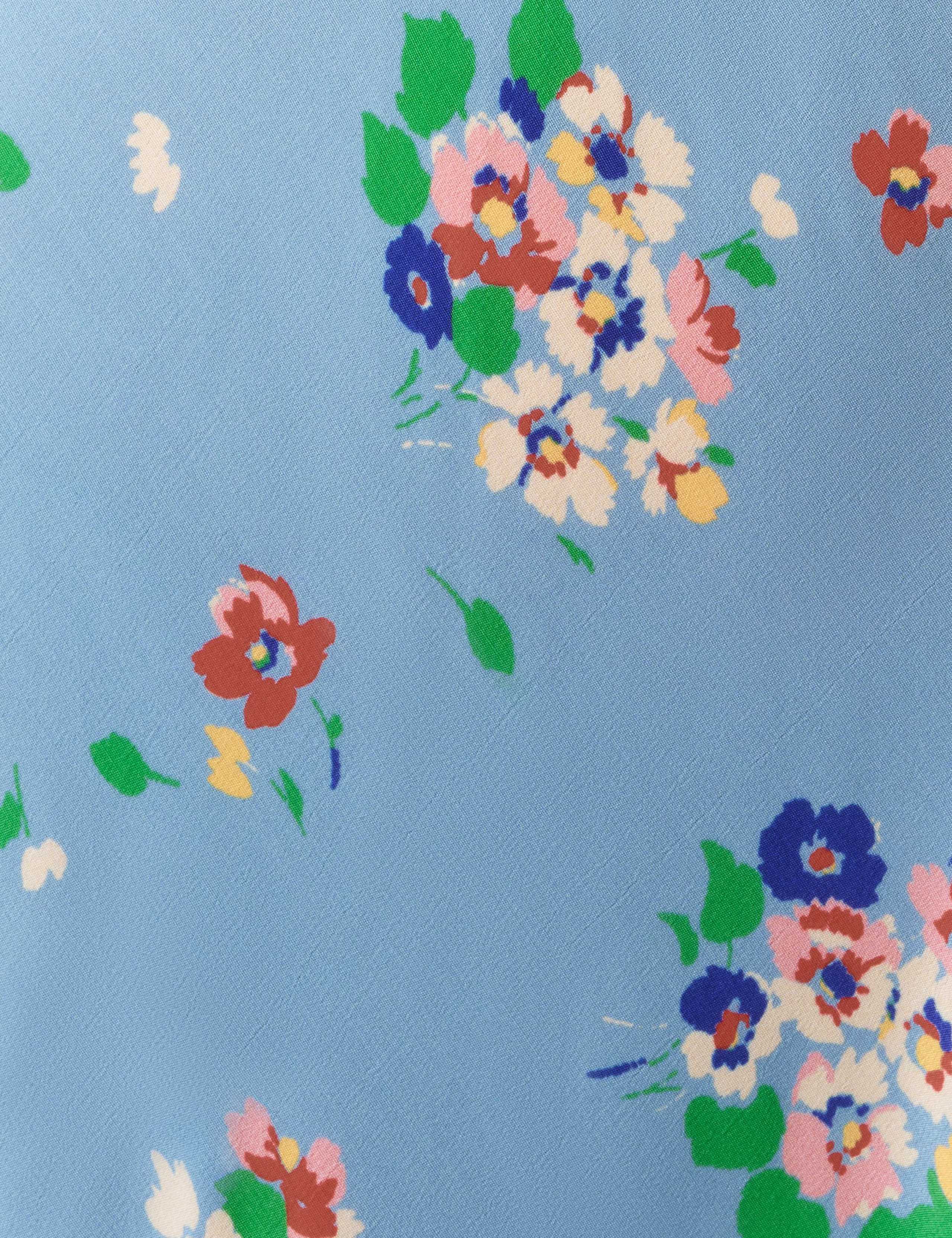 Crepe Floral V-Neck Midi Tea Dress 6 of 6
