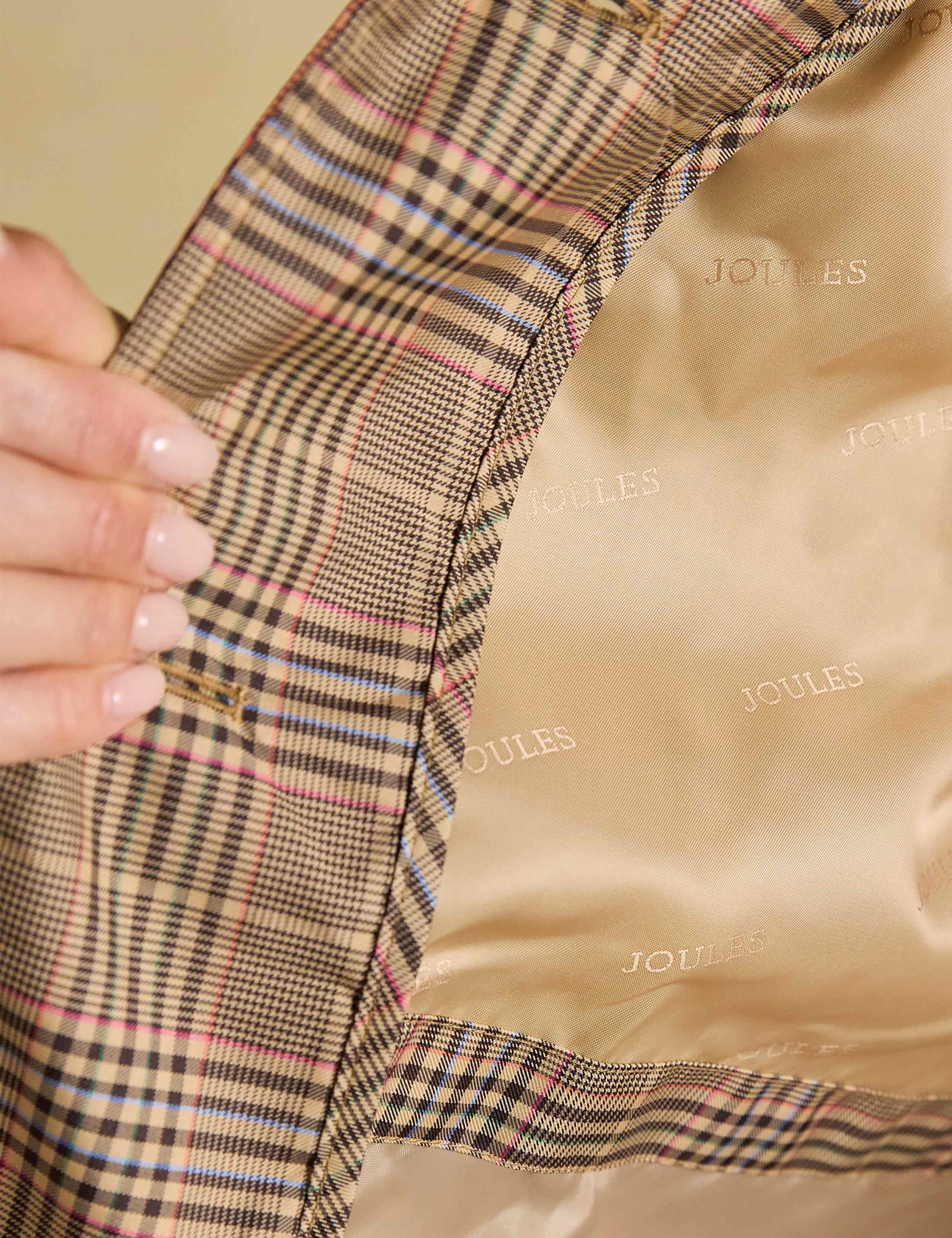 Waterproof Checked Hooded Raincoat 3 of 11