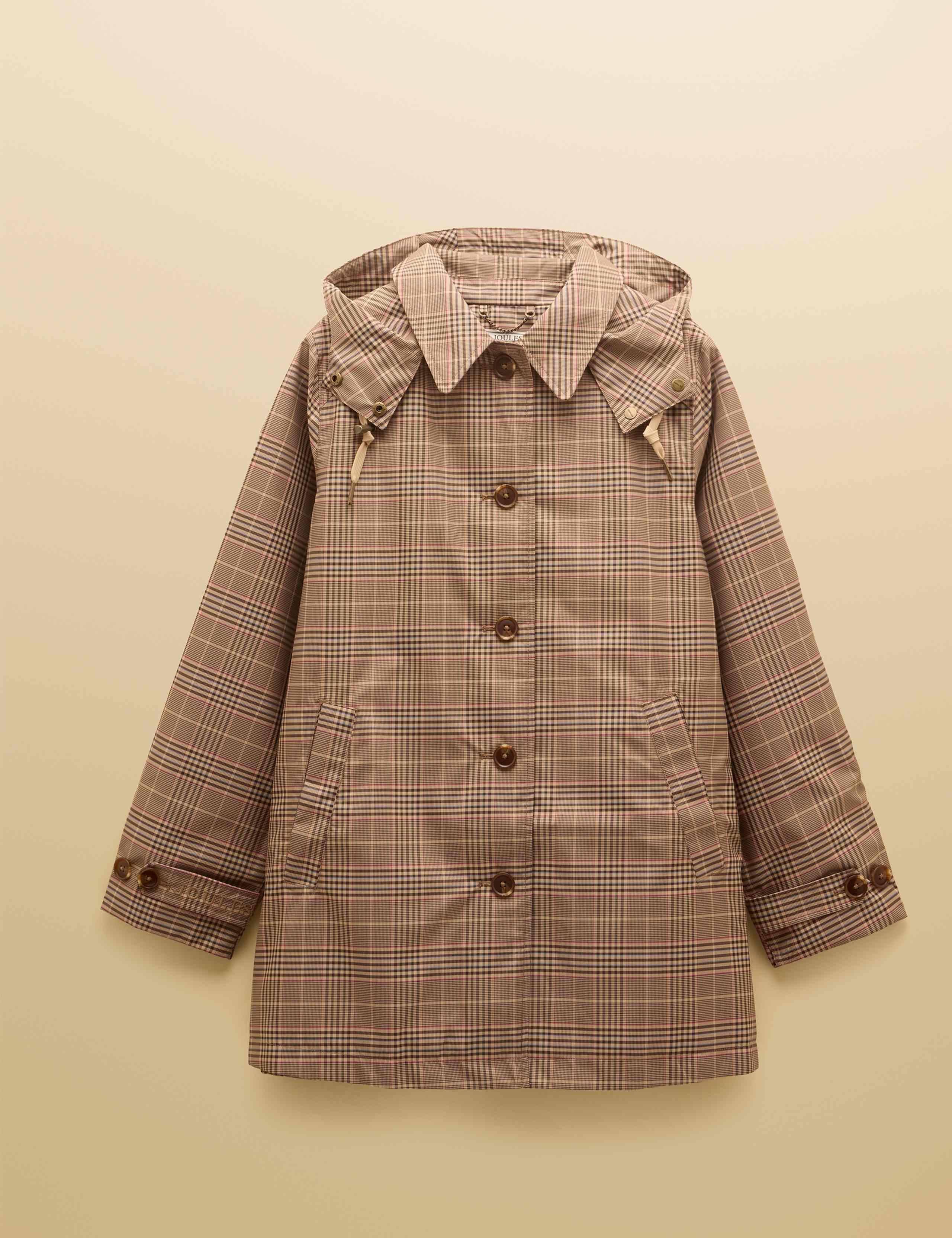 Waterproof Checked Hooded Raincoat 5 of 11