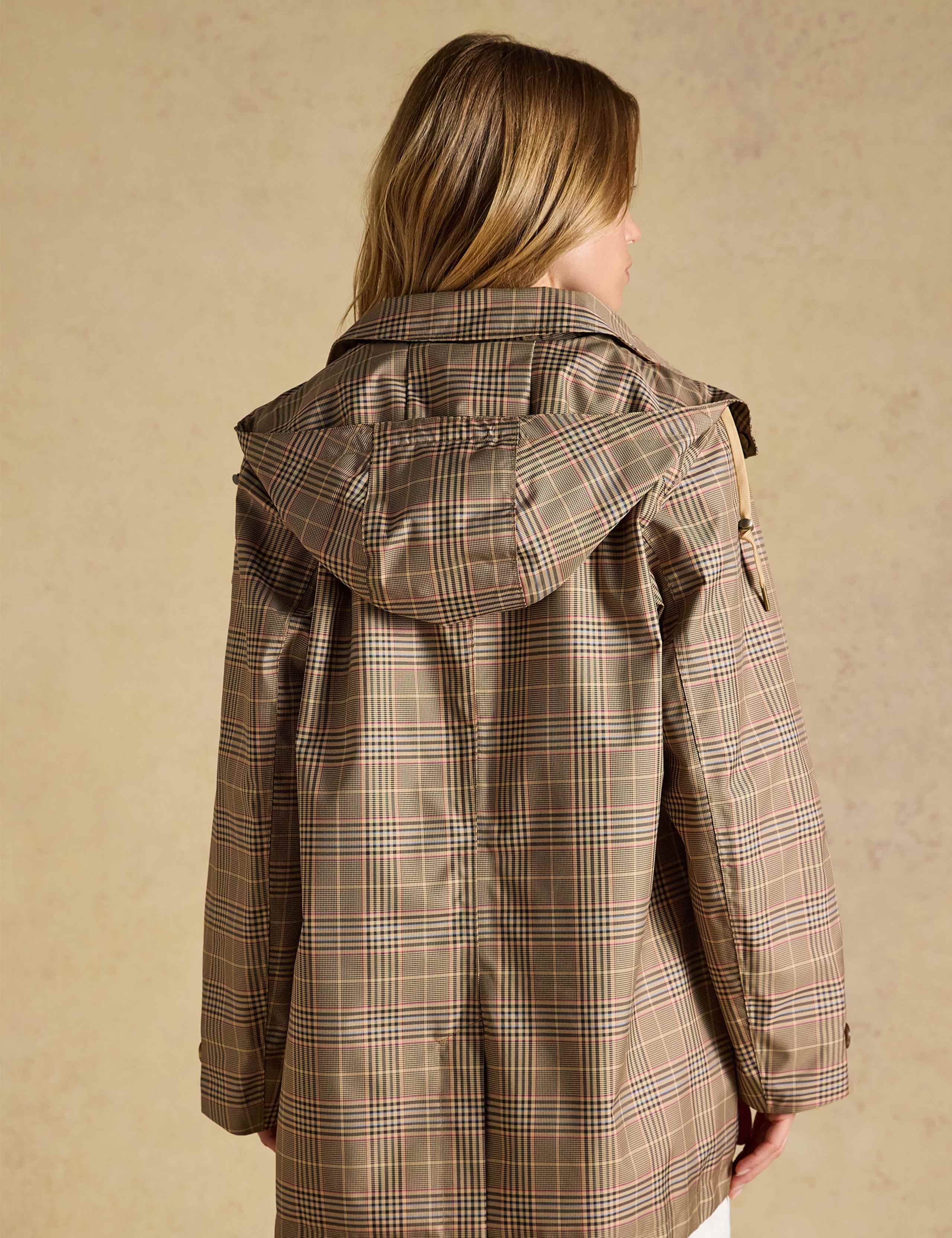 Waterproof Checked Hooded Raincoat 10 of 11