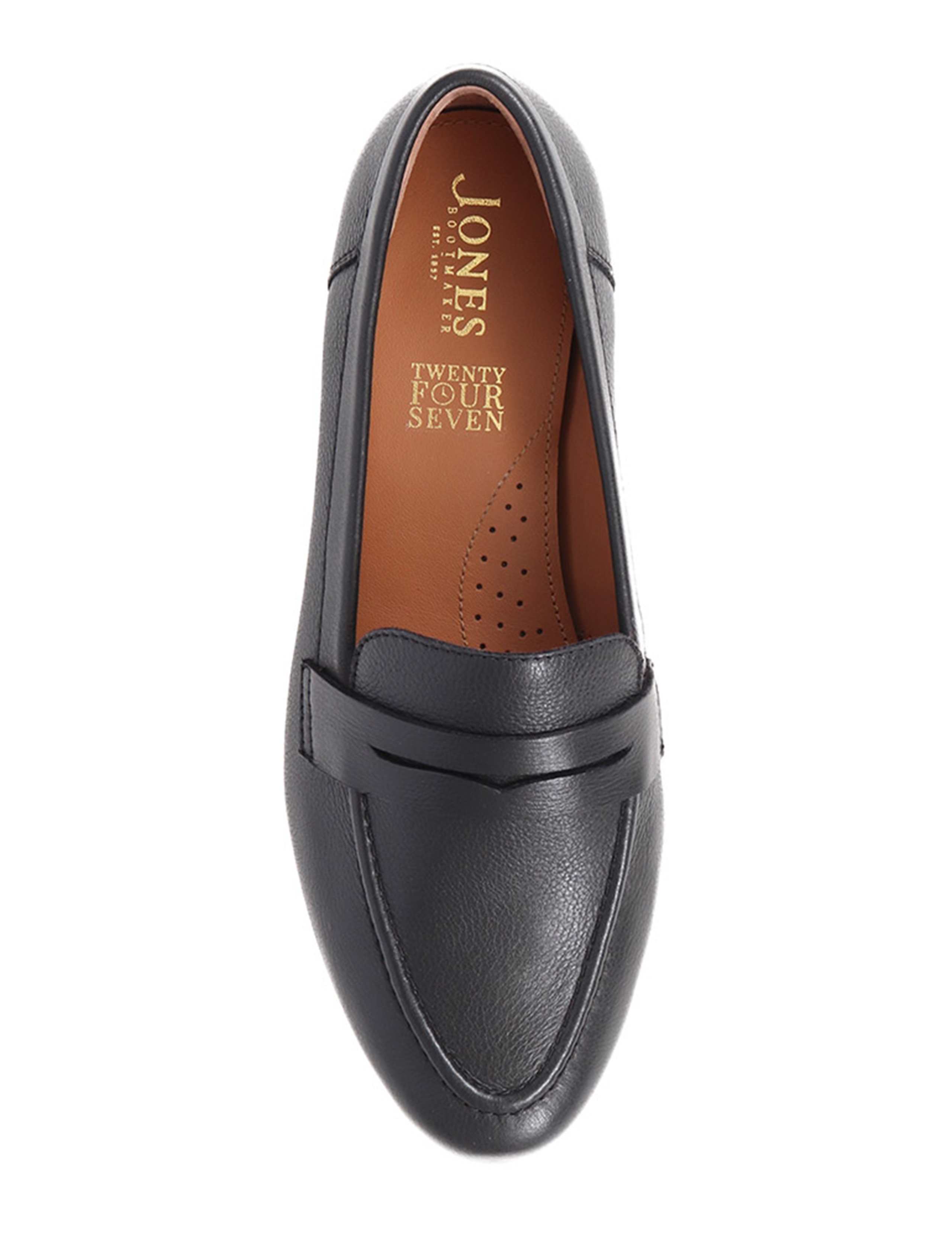 Wide Fit Leather Flat Loafers 4 of 7