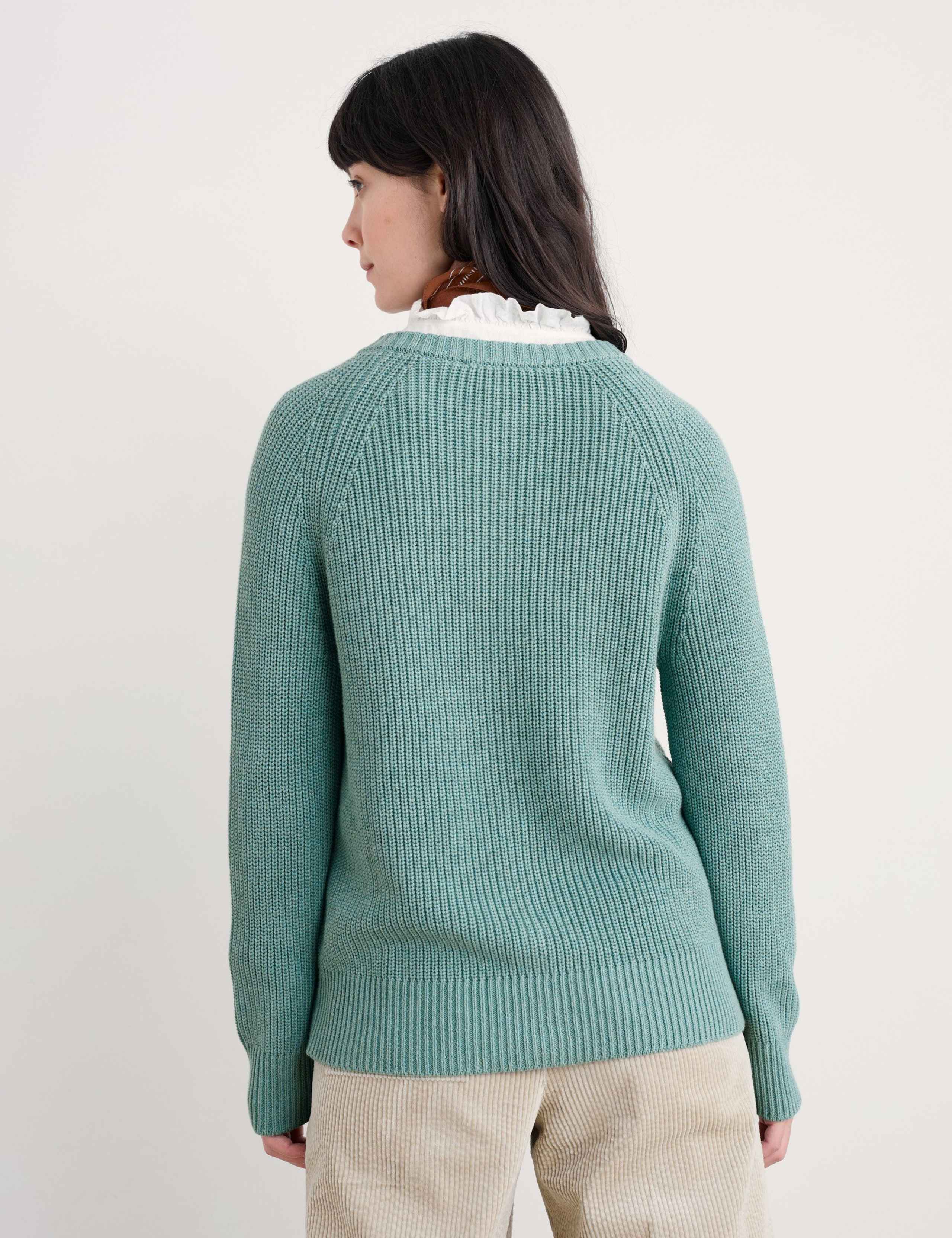Pure Cotton Textured Relaxed Cardigan 3 of 5