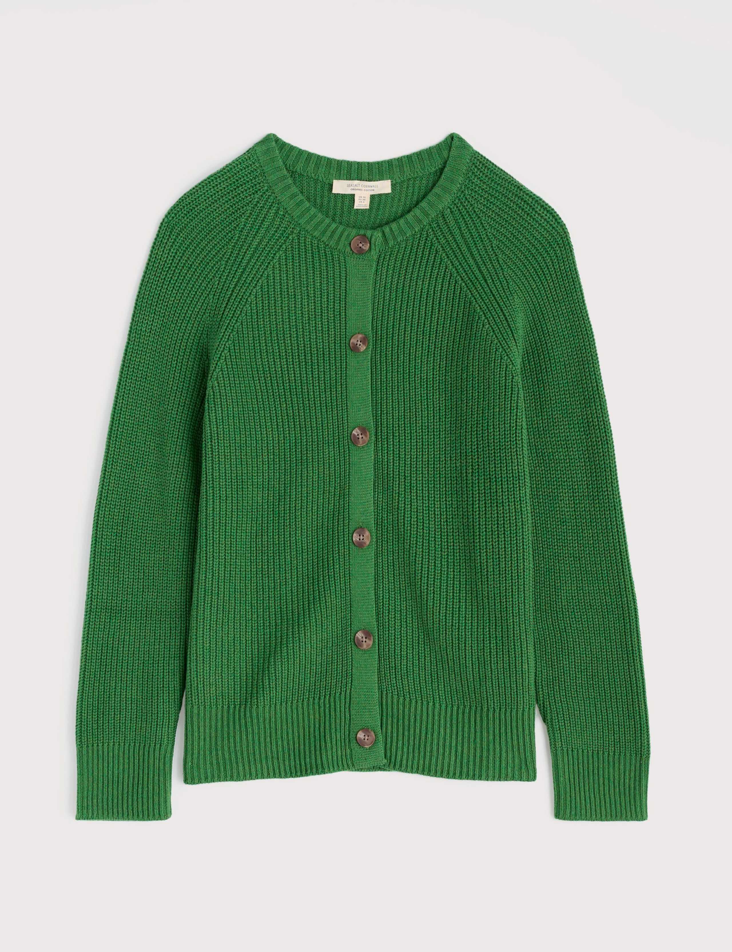 Pure Cotton Textured Relaxed Cardigan 2 of 5