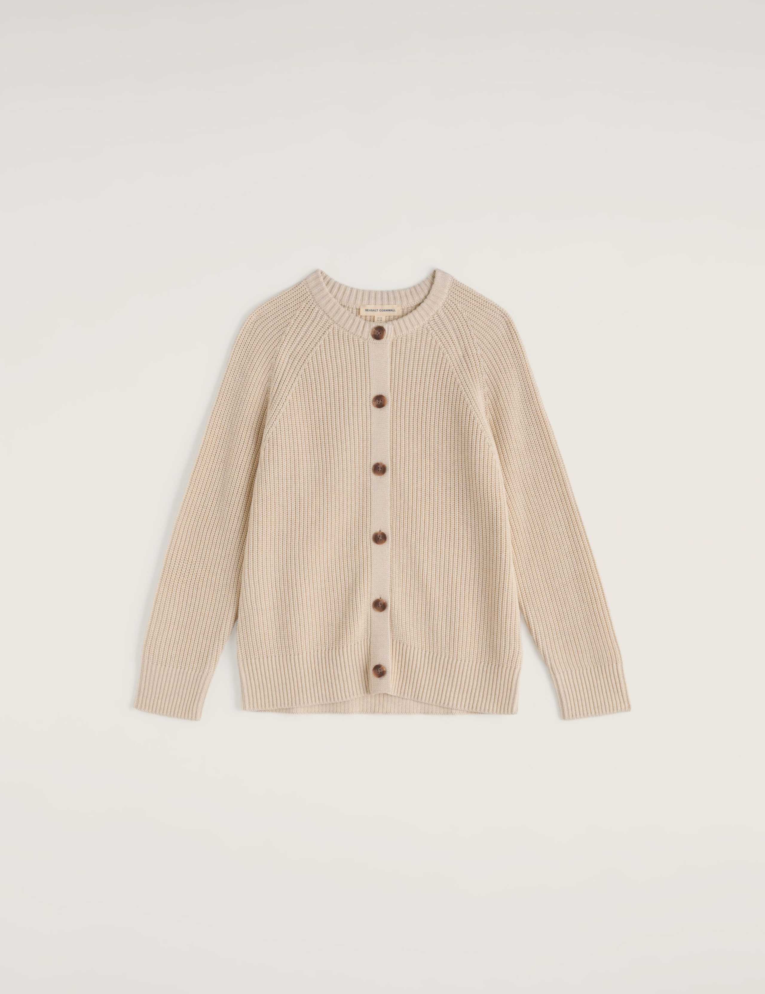 Pure Cotton Textured Relaxed Cardigan 2 of 5