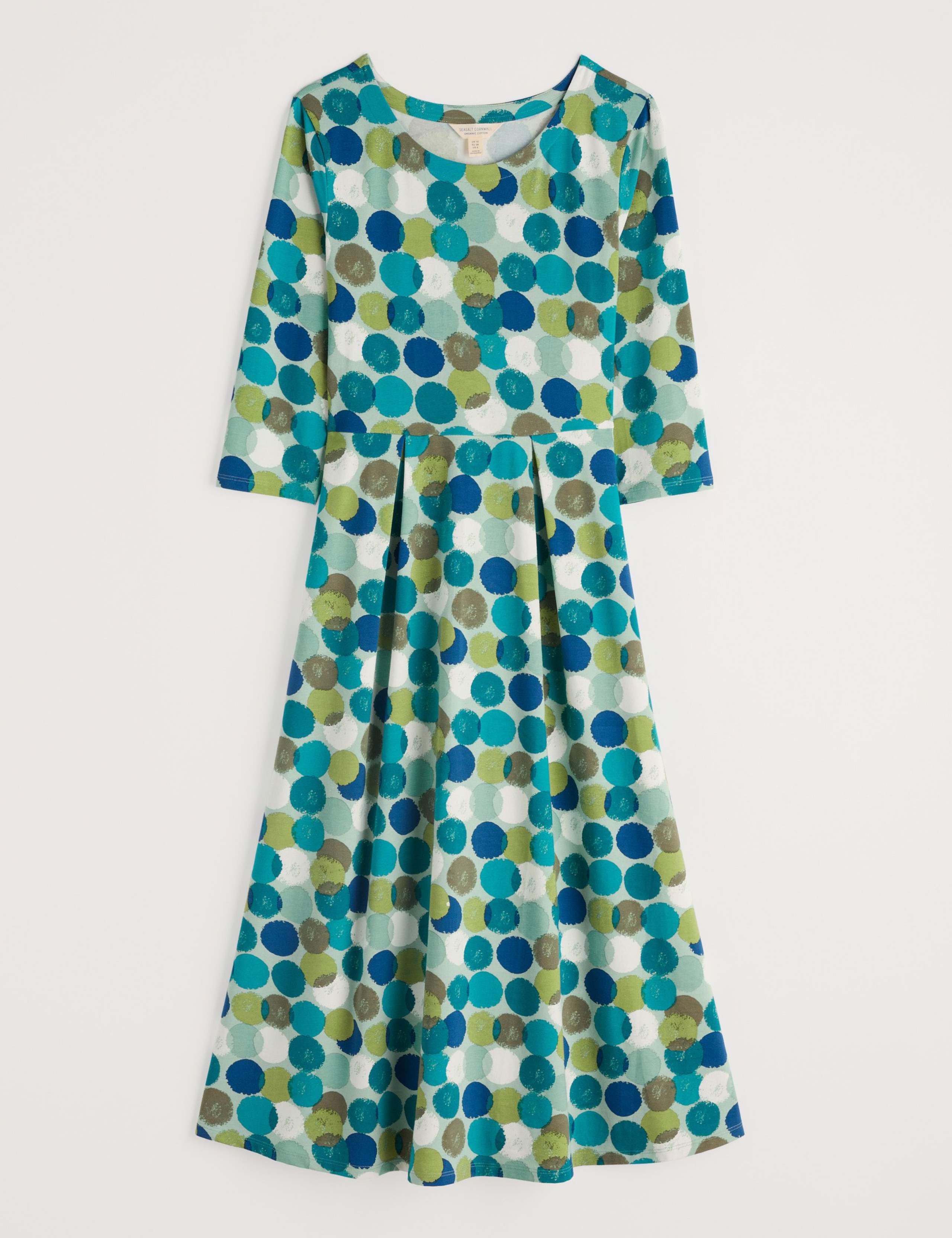 Cotton Rich Scoop Neck Midi Dress 2 of 5