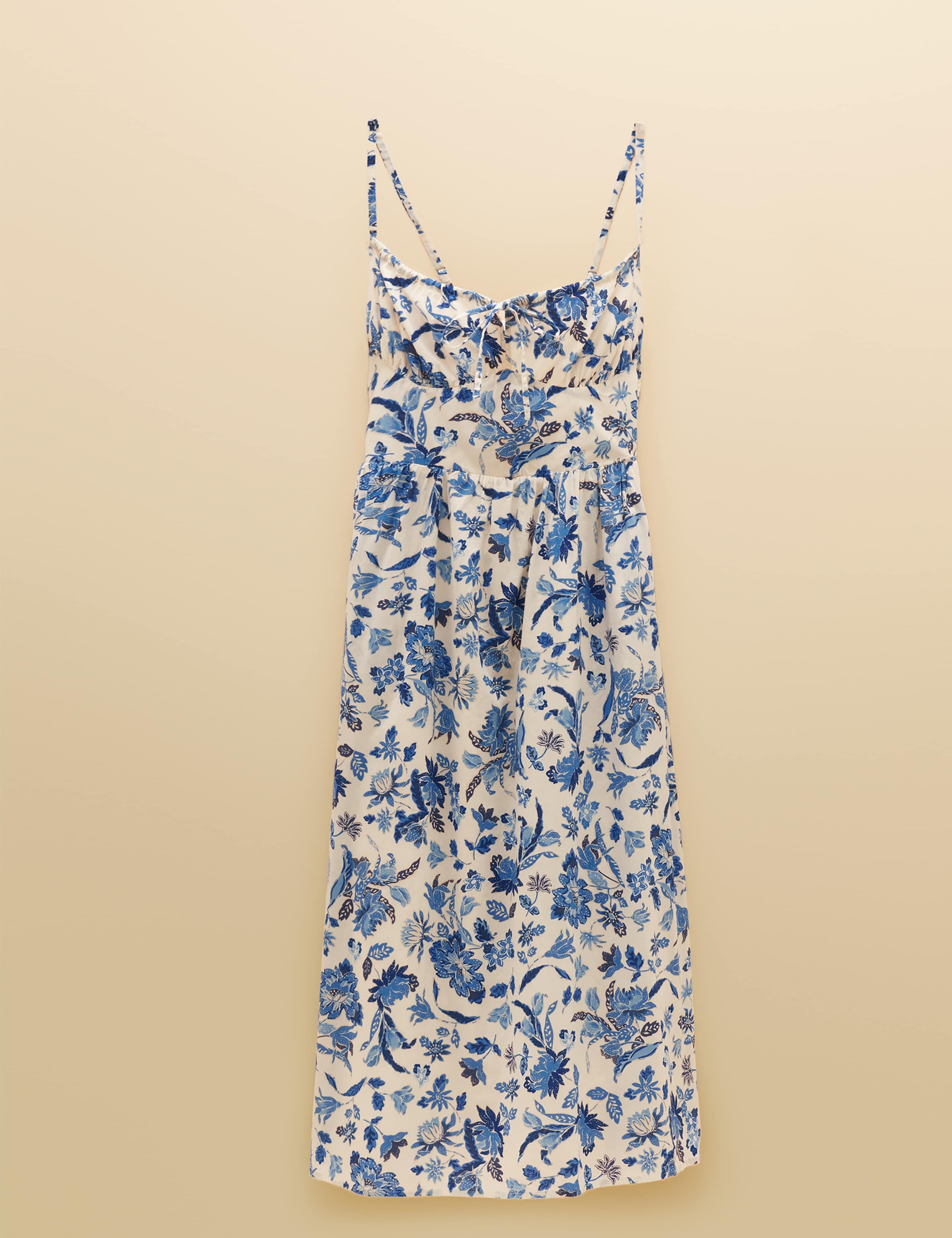 Pure Cotton Floral Sweetheart Neckline Dress 2 of 7