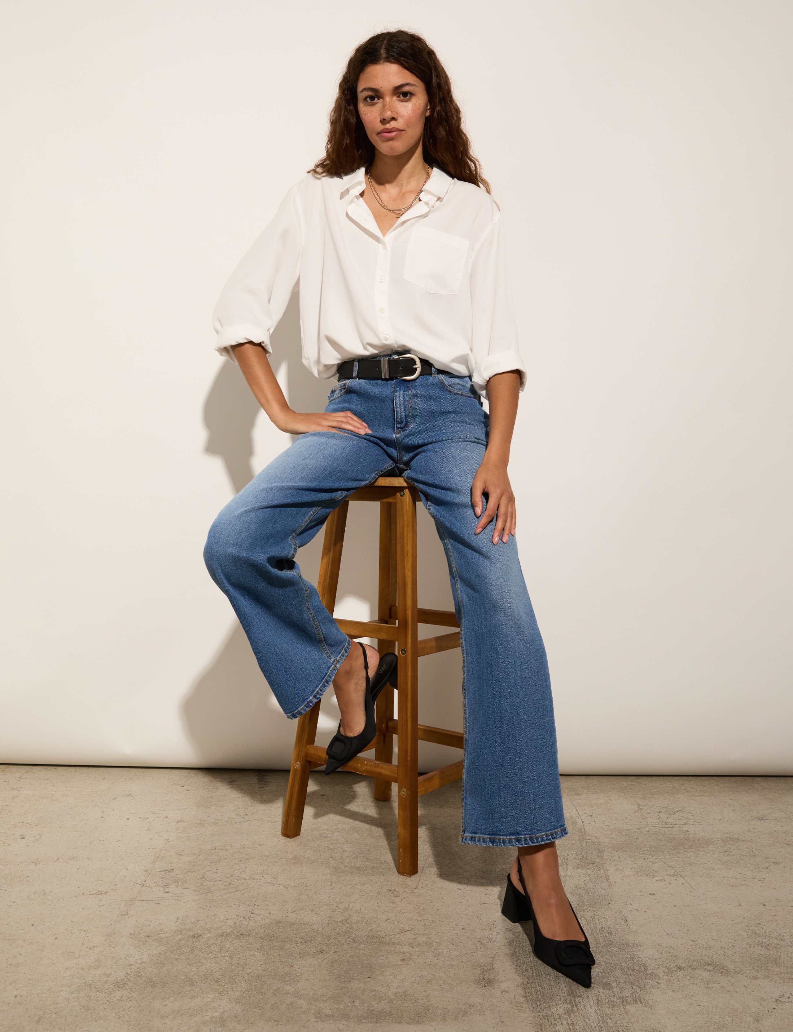 Pure Lyocell Collared Relaxed Shirt 3 of 4