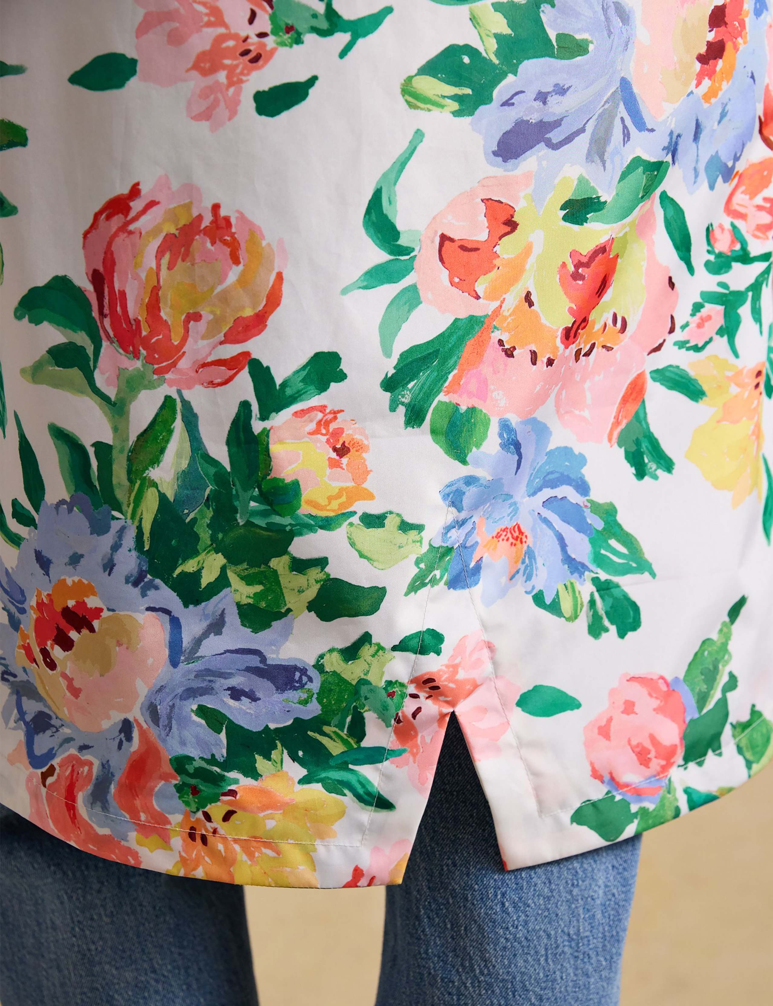 Waterproof Floral Hooded Packaway Raincoat 12 of 12