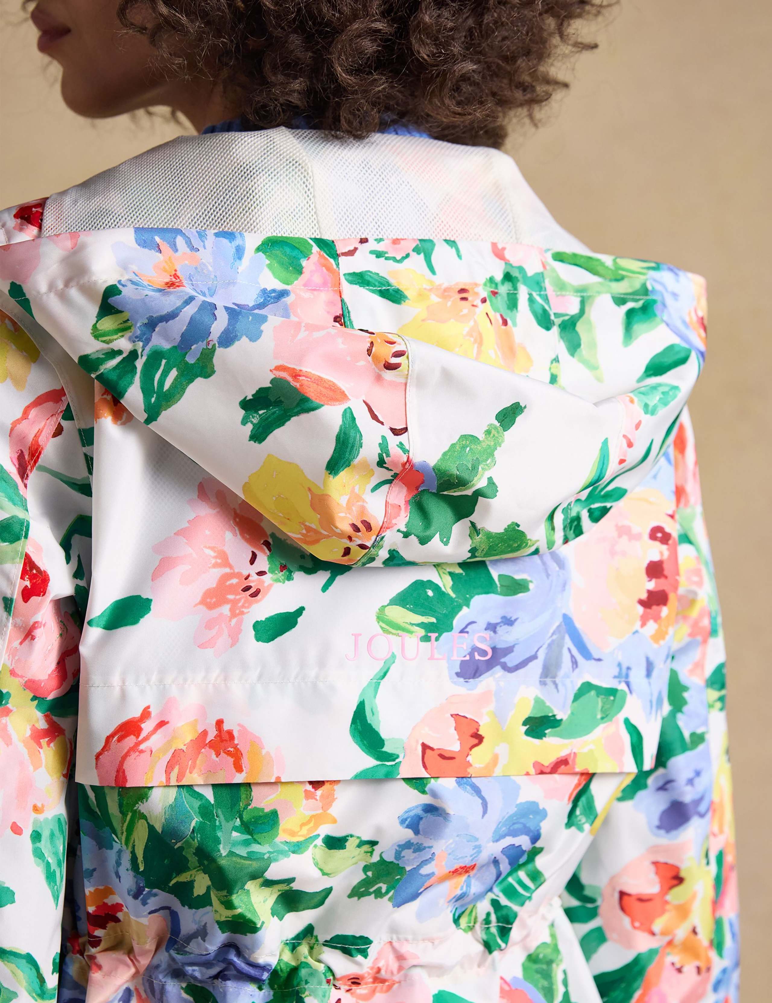 Waterproof Floral Hooded Packaway Raincoat 6 of 12