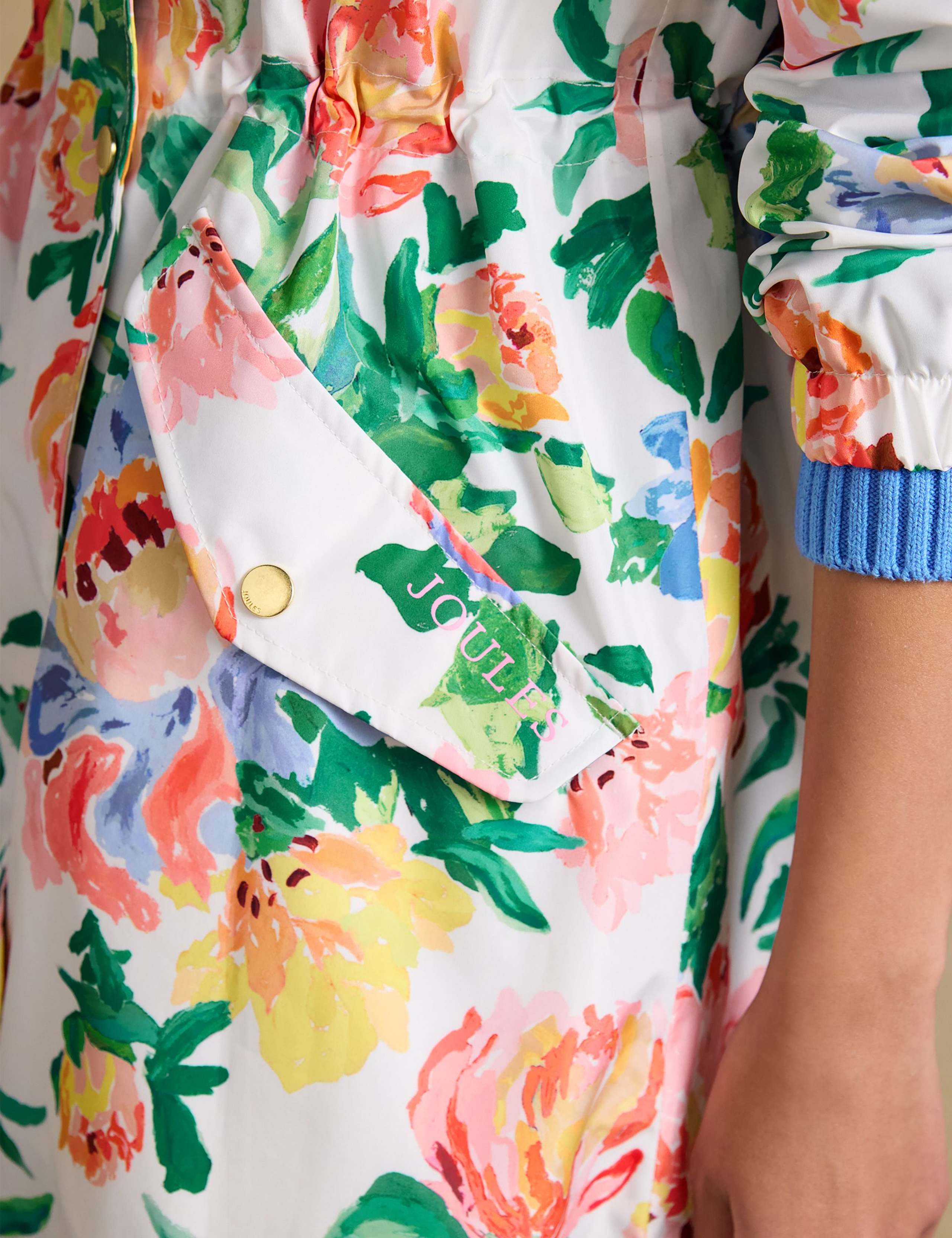 Waterproof Floral Hooded Packaway Raincoat 10 of 12