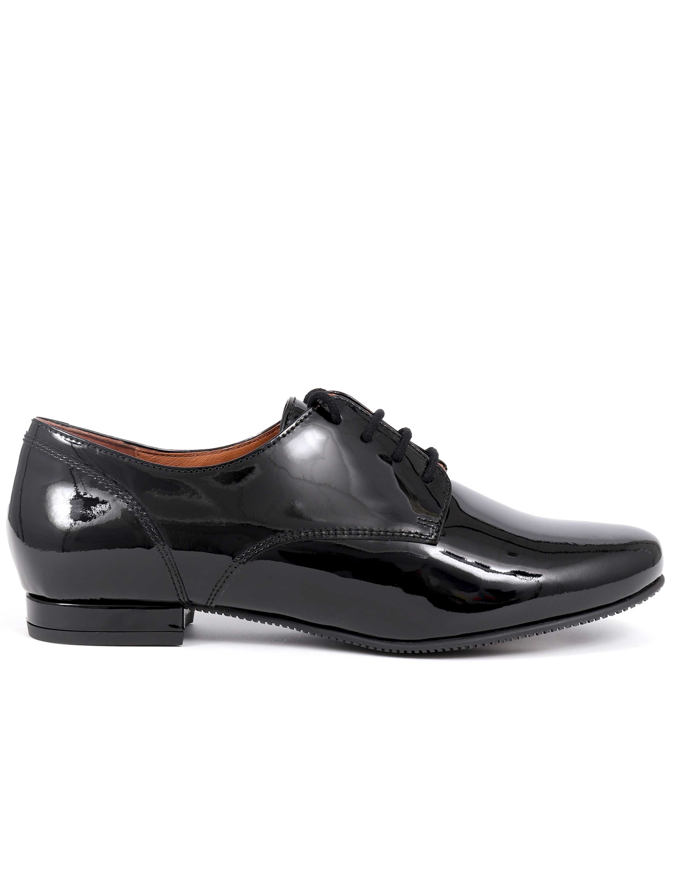Wide Fit Leather Patent Brogues 2 of 7