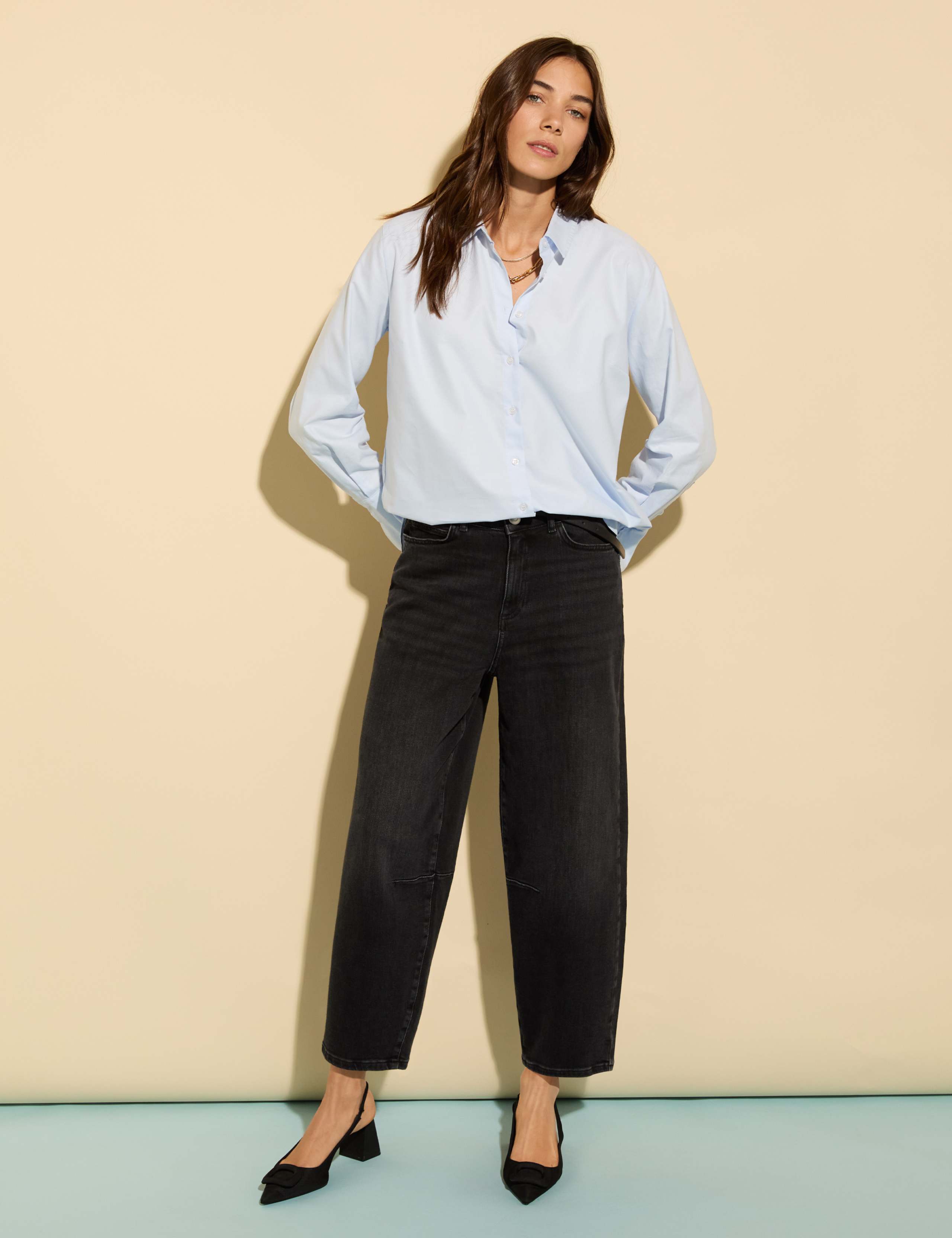 Pure Cotton Collared Button Through Shirt 3 of 6