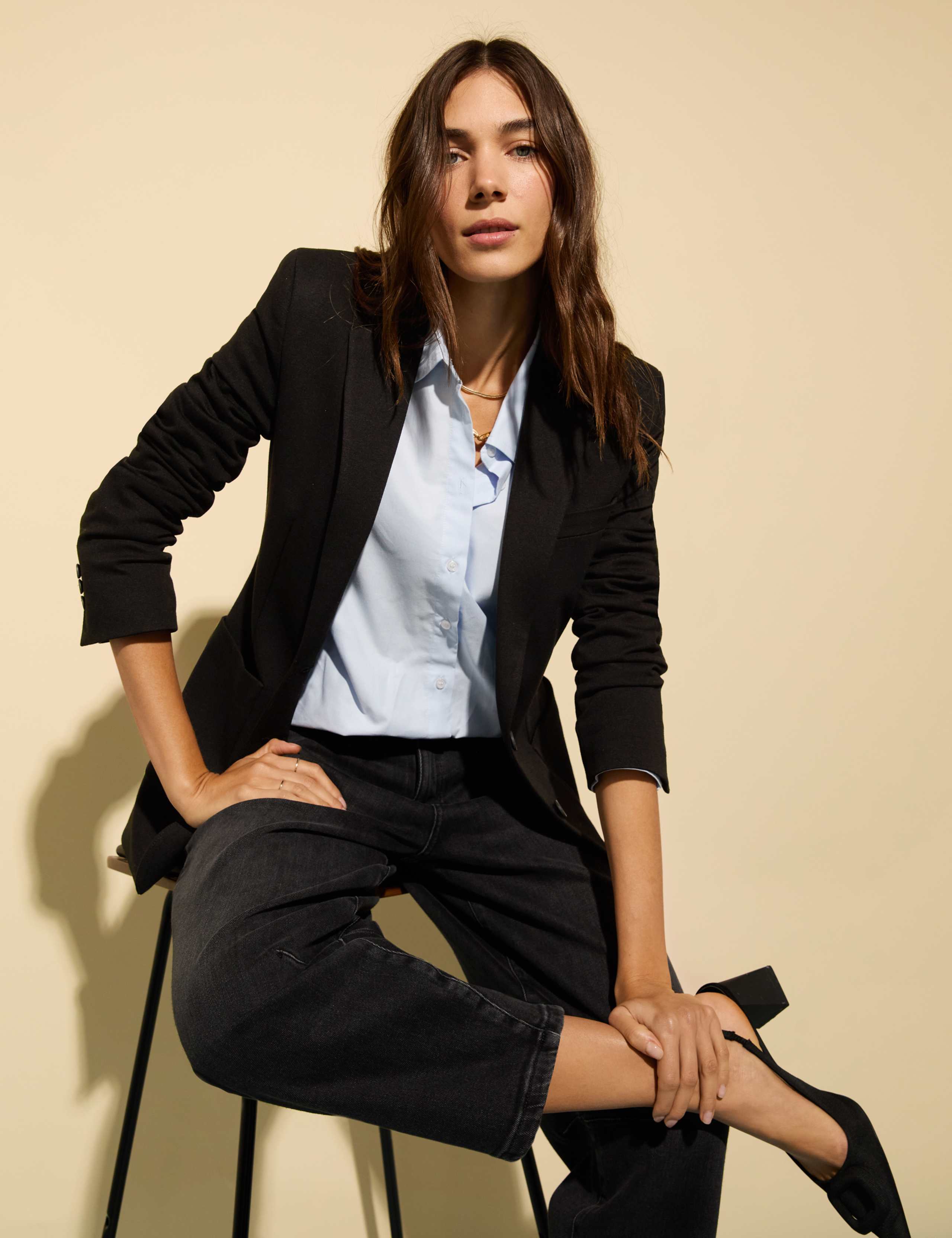 Pure Cotton Collared Button Through Shirt 5 of 6