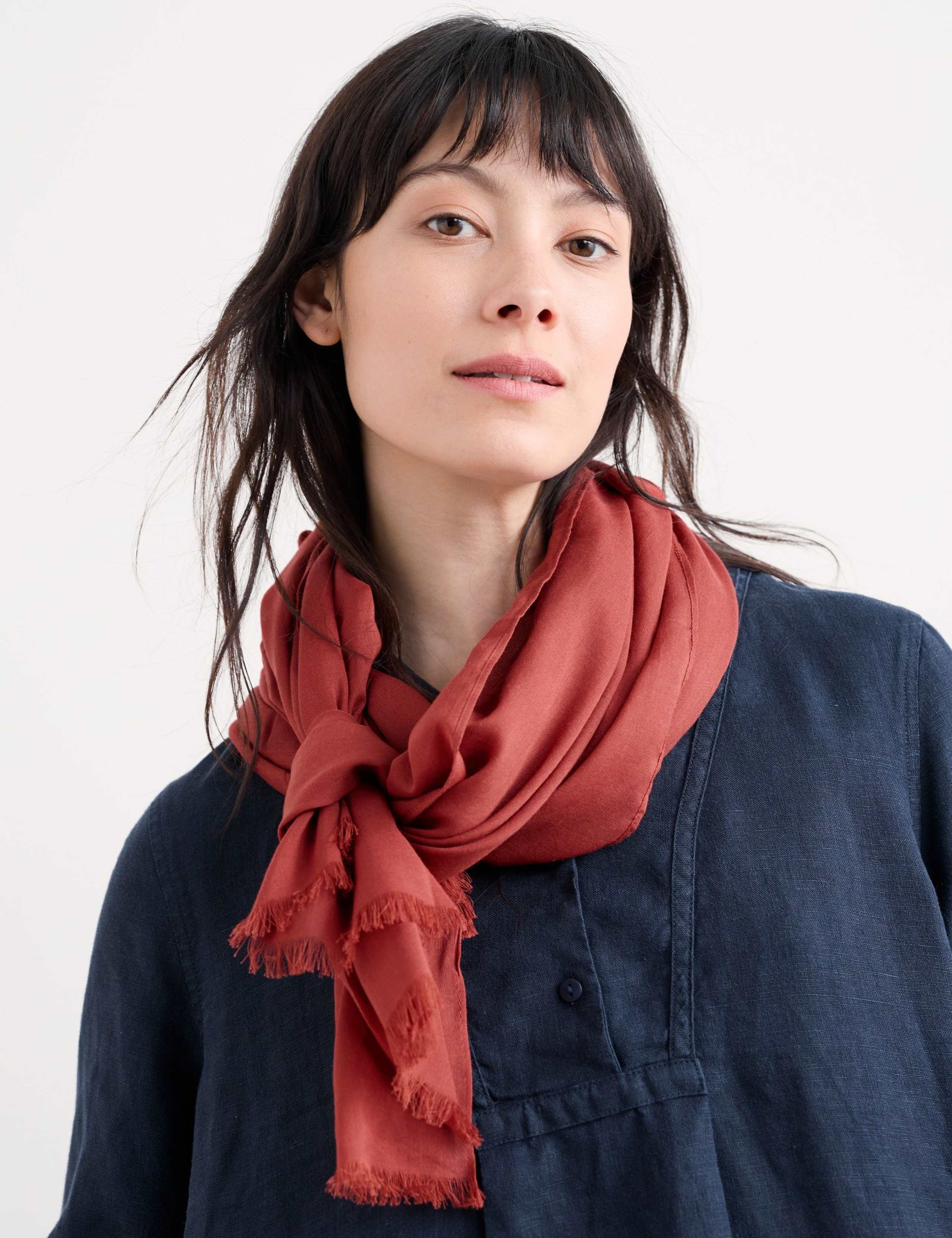 Modal Blend Fringed Scarf 4 of 6