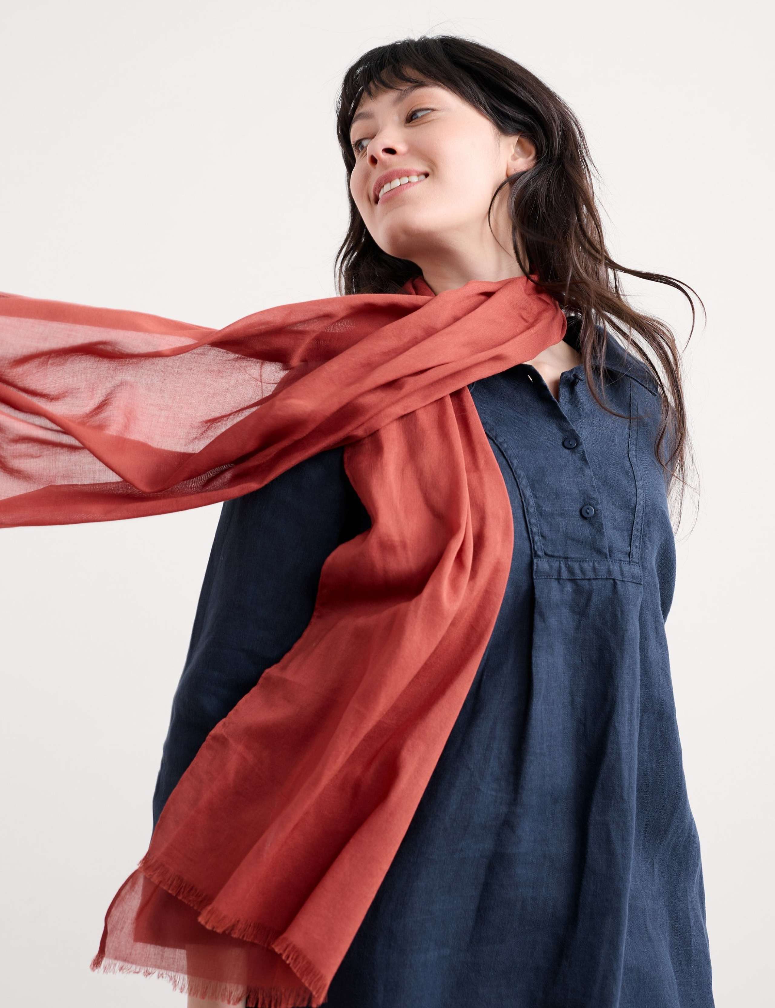Modal Blend Fringed Scarf 5 of 6