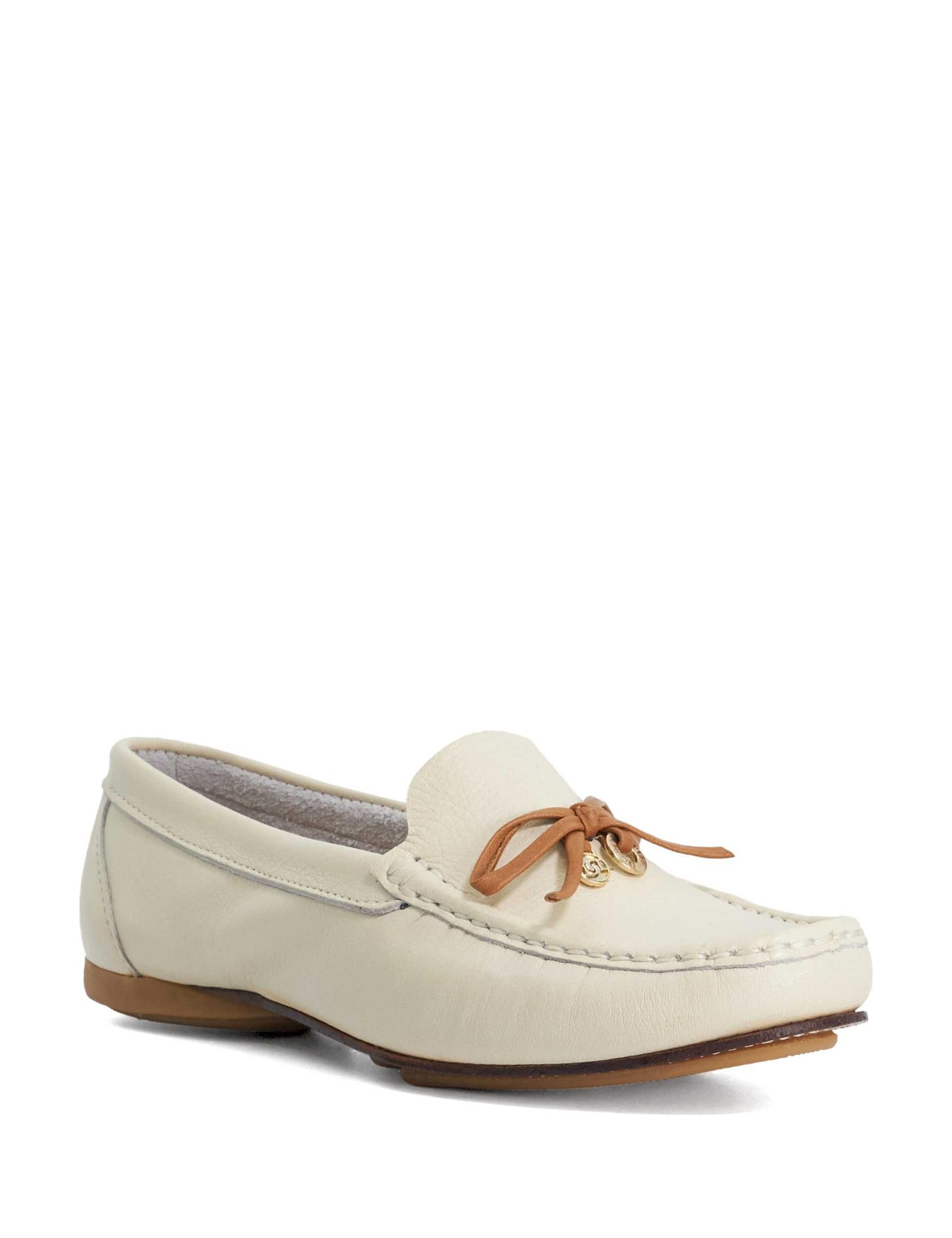 Wide Fit Leather Flat Loafer 2 of 5