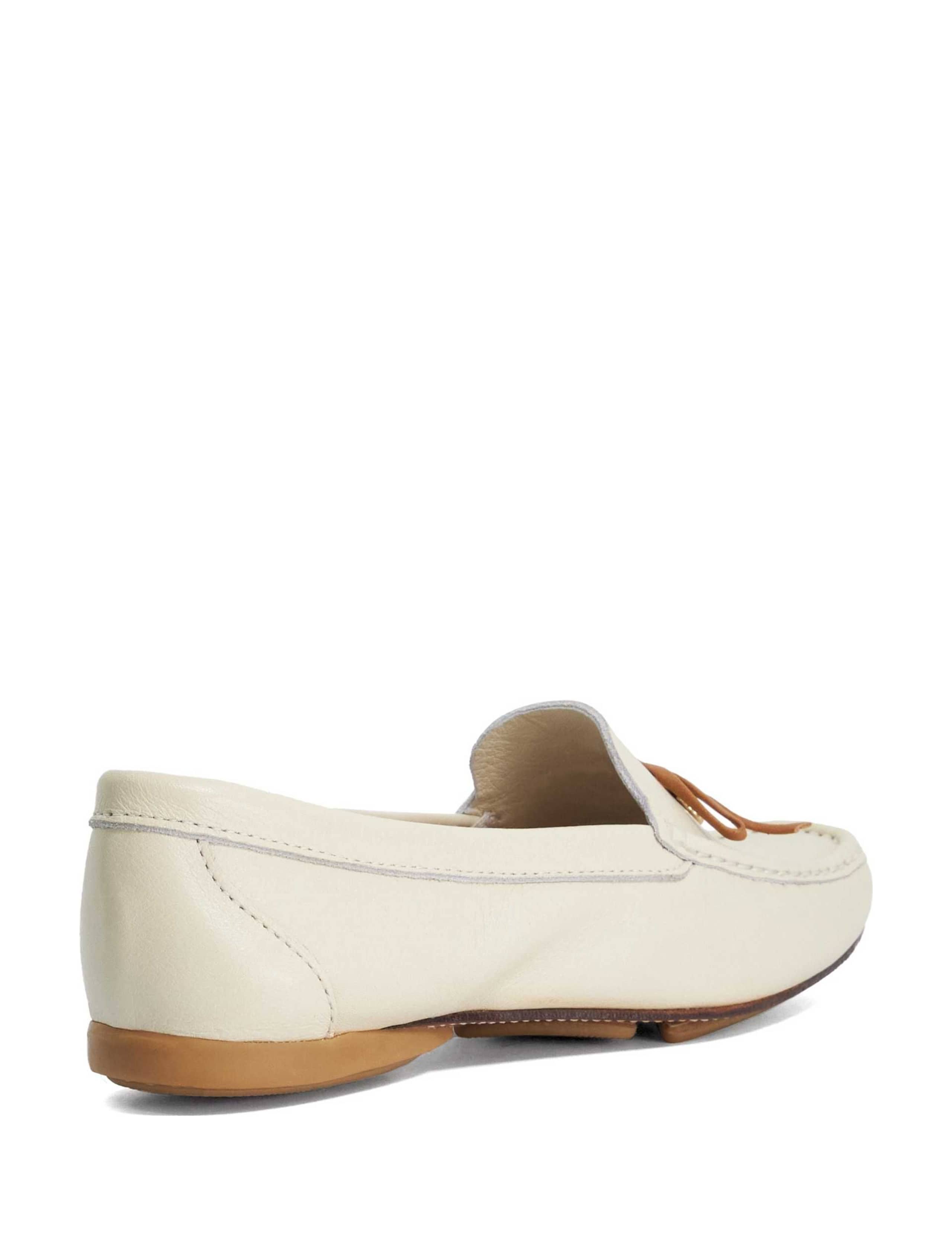 Wide Fit Leather Flat Loafer 4 of 5
