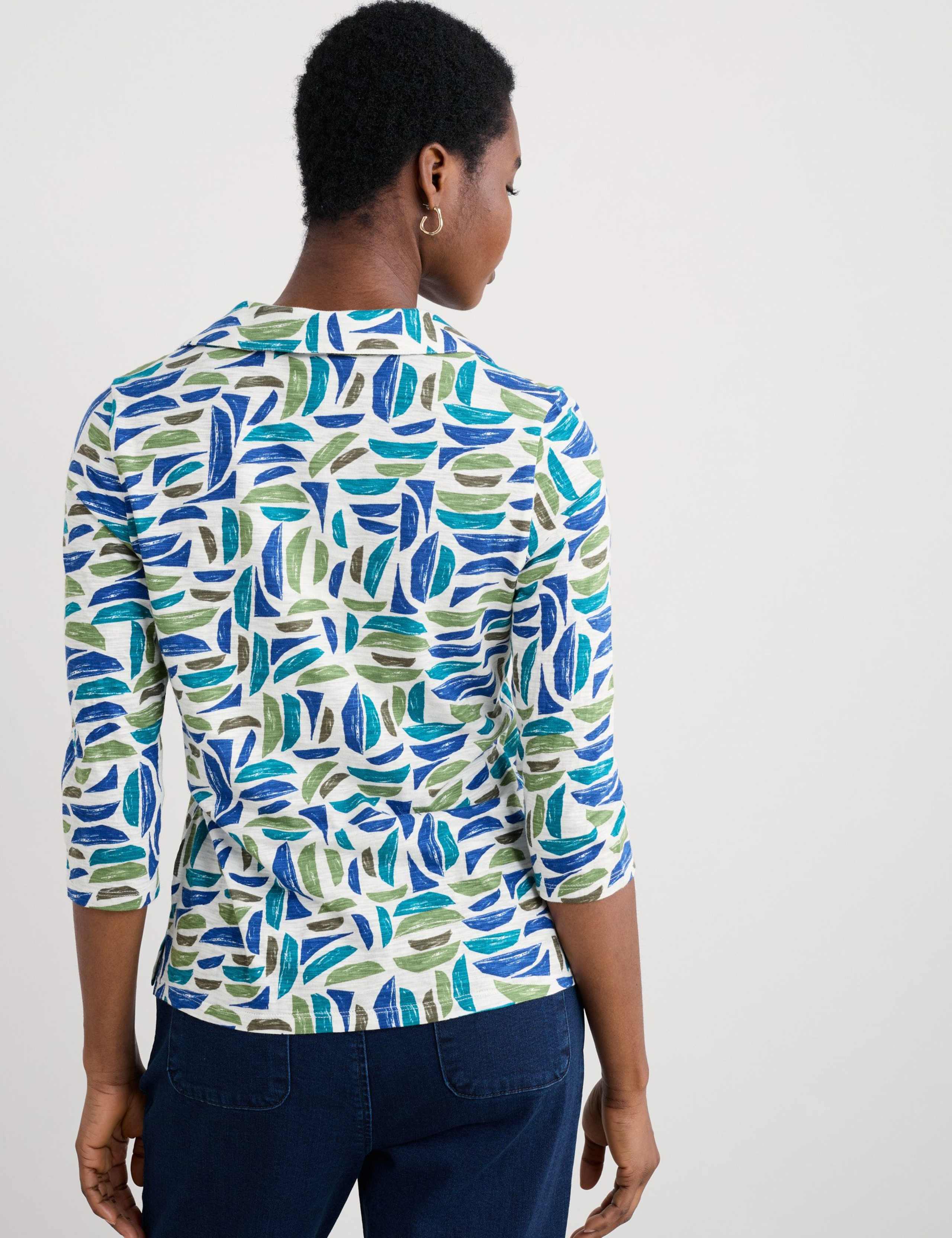 Pure Cotton Printed Collared Relaxed Shirt 4 of 5