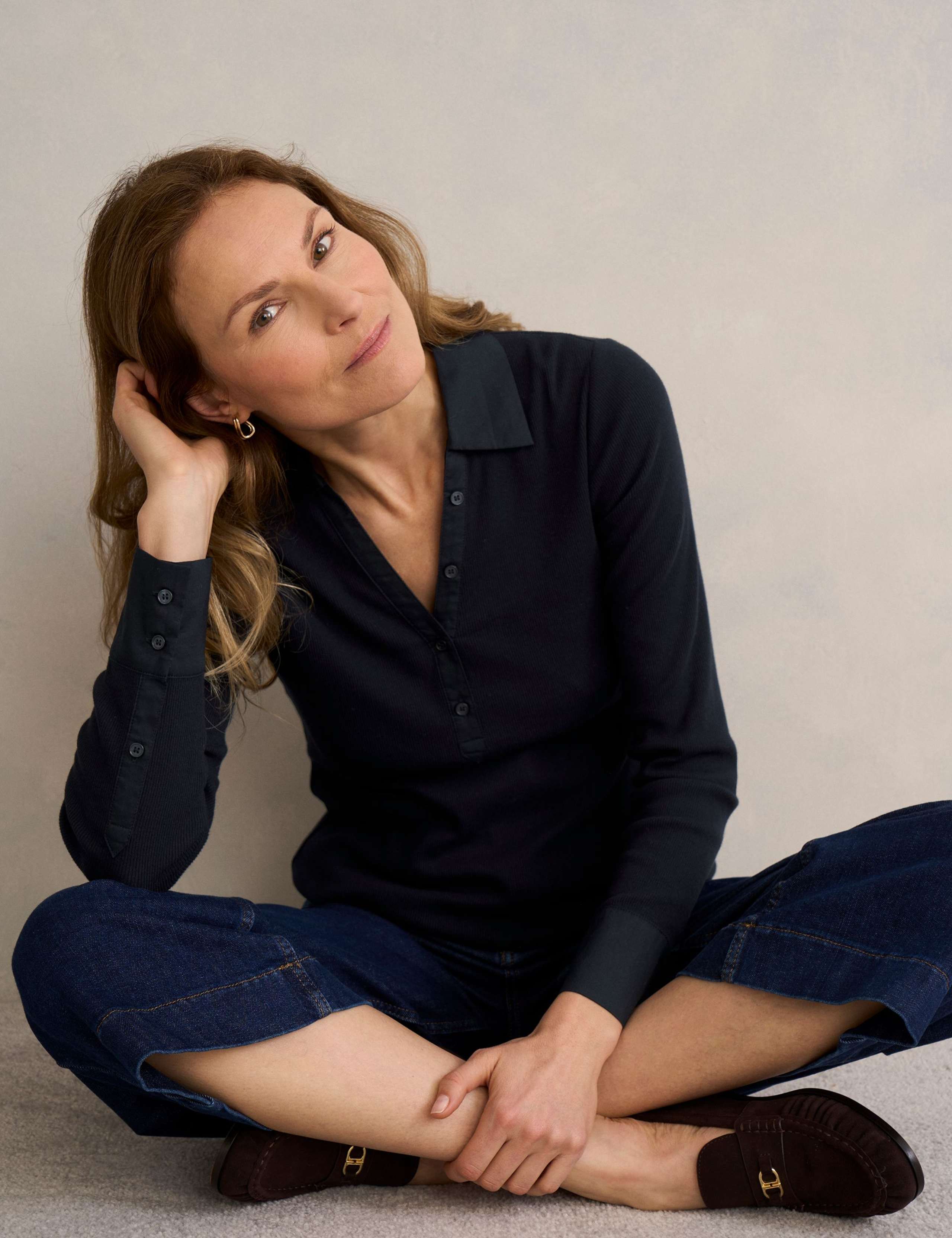 Cotton Rich Ribbed Shirt 1 of 5