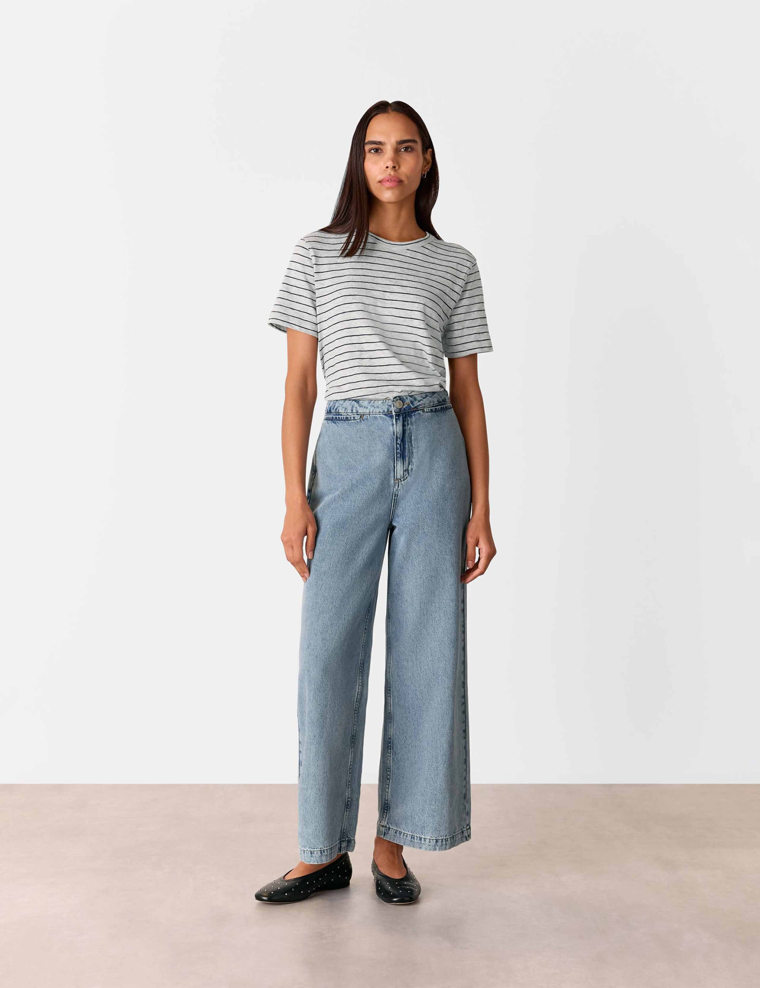 Pure Cotton Striped T-Shirt 4 of 4