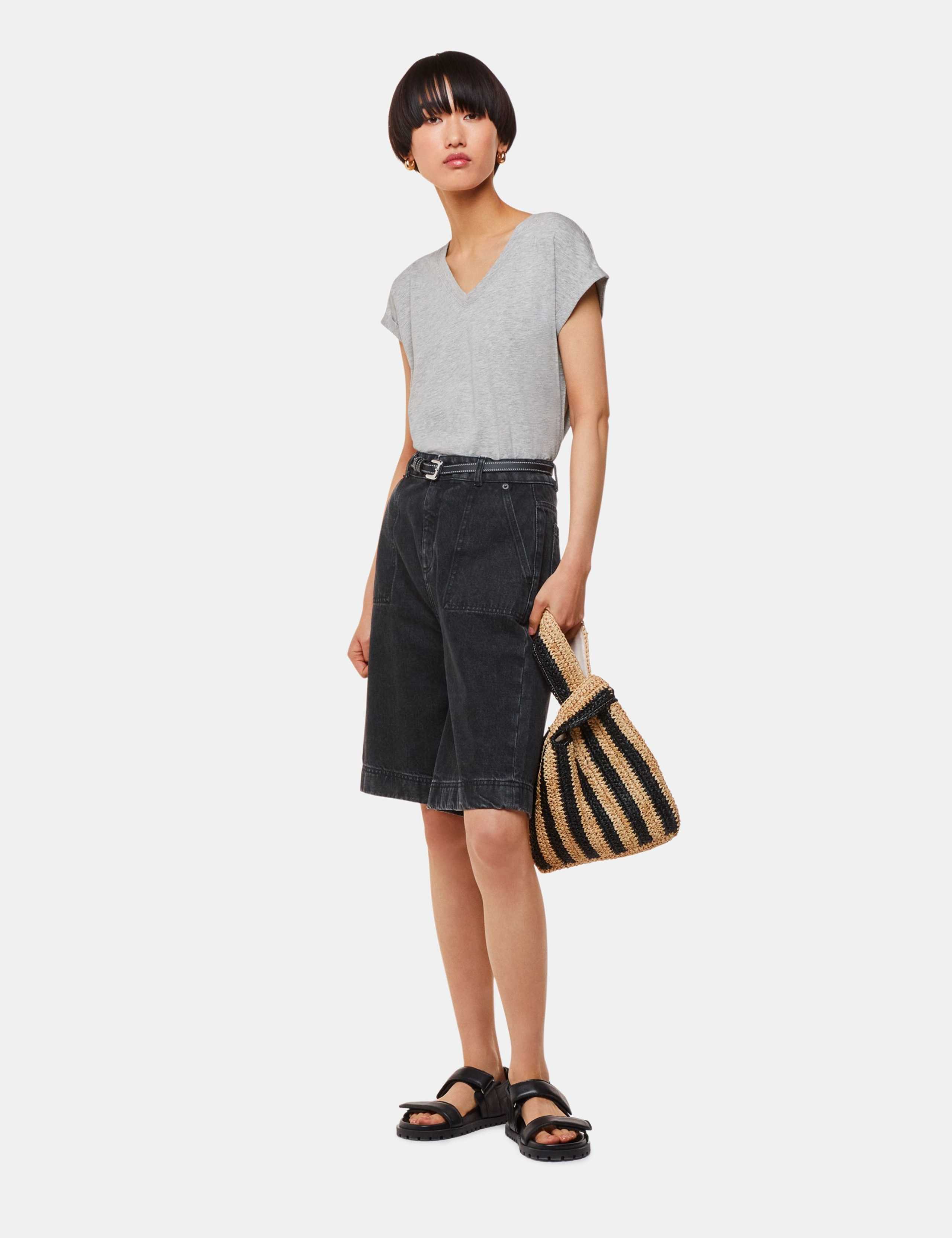Willa Pure Cotton V-Neck T-Shirt 3 of 4