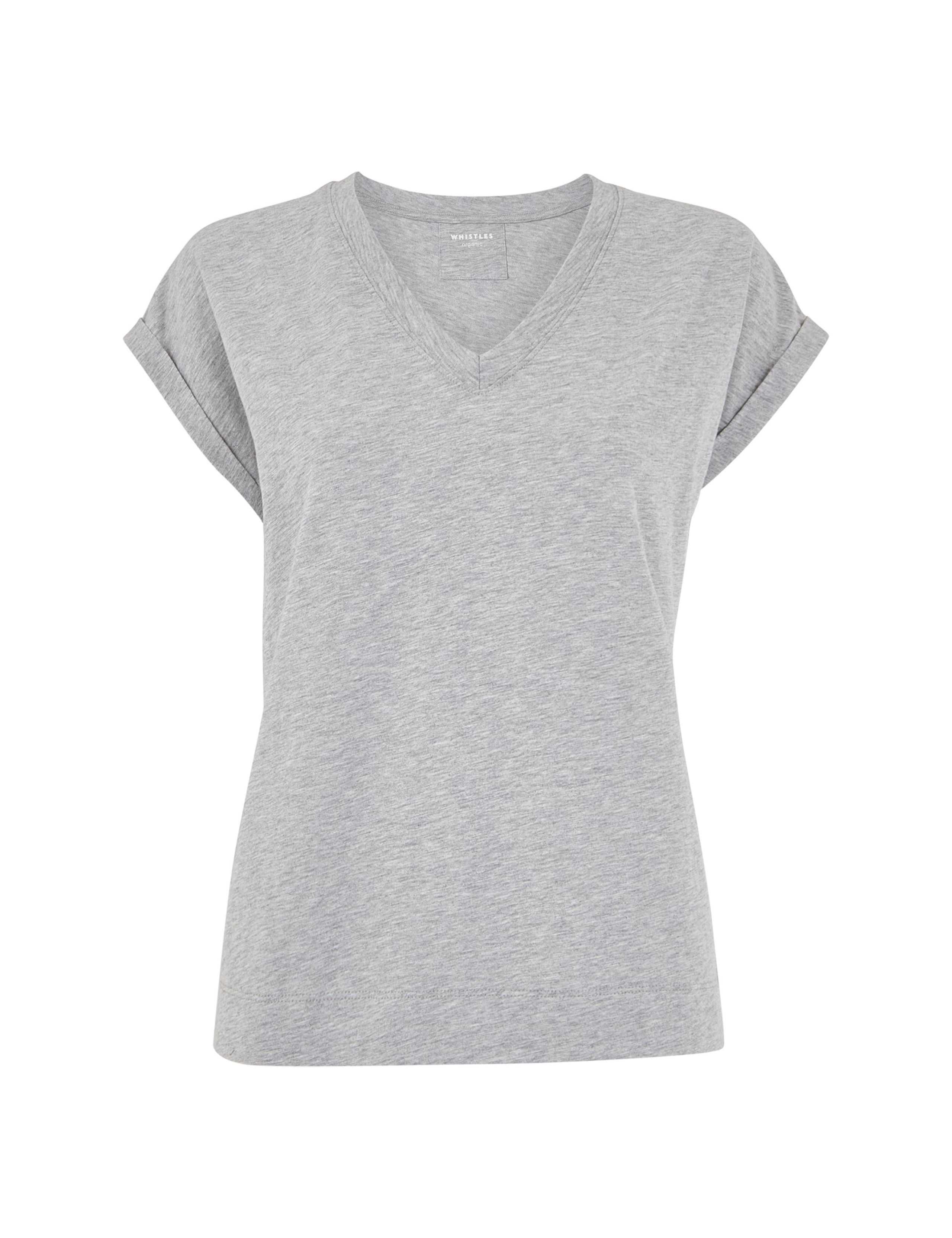 Willa Pure Cotton V-Neck T-Shirt 2 of 4