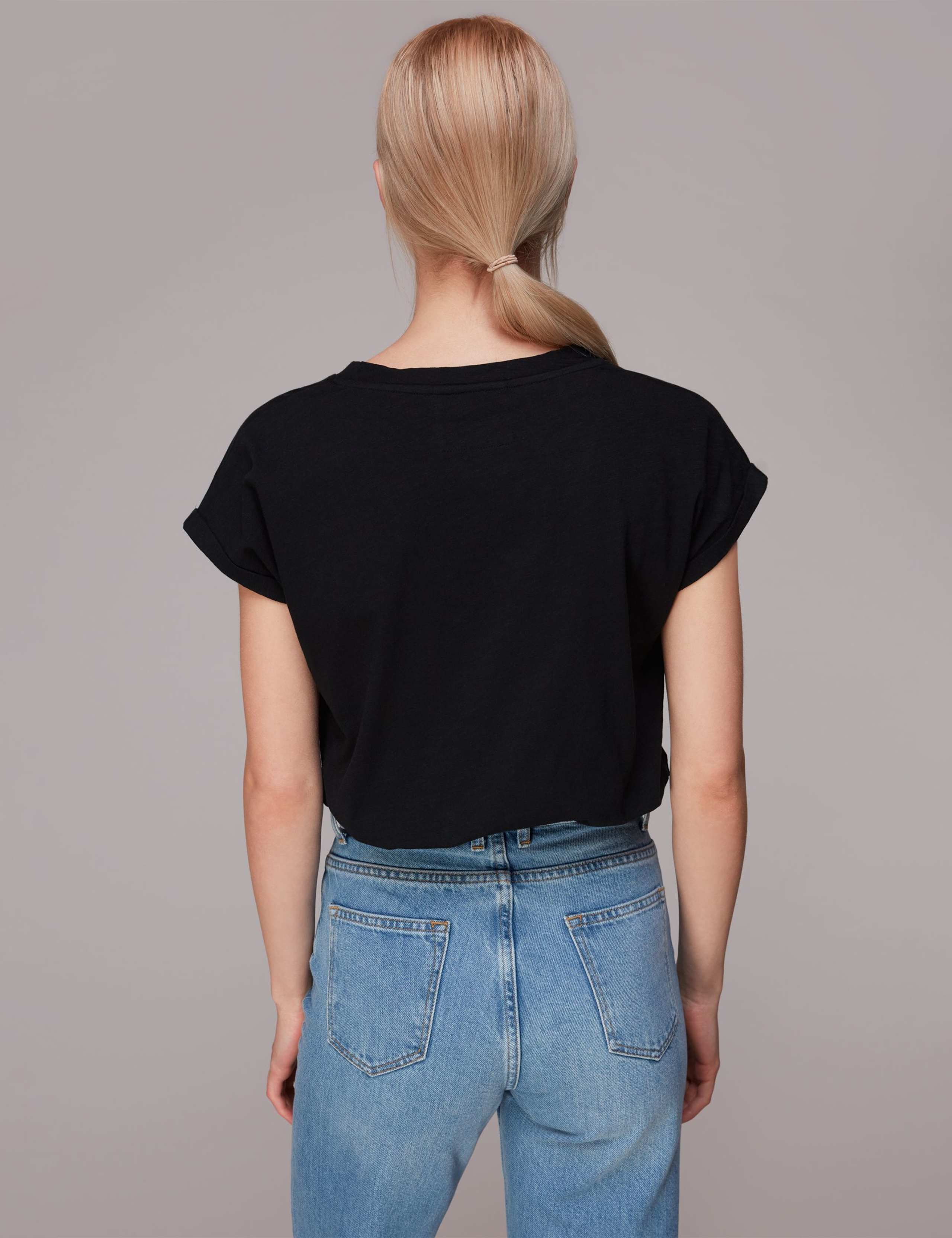 Pure Cotton V-Neck T-Shirt 4 of 4