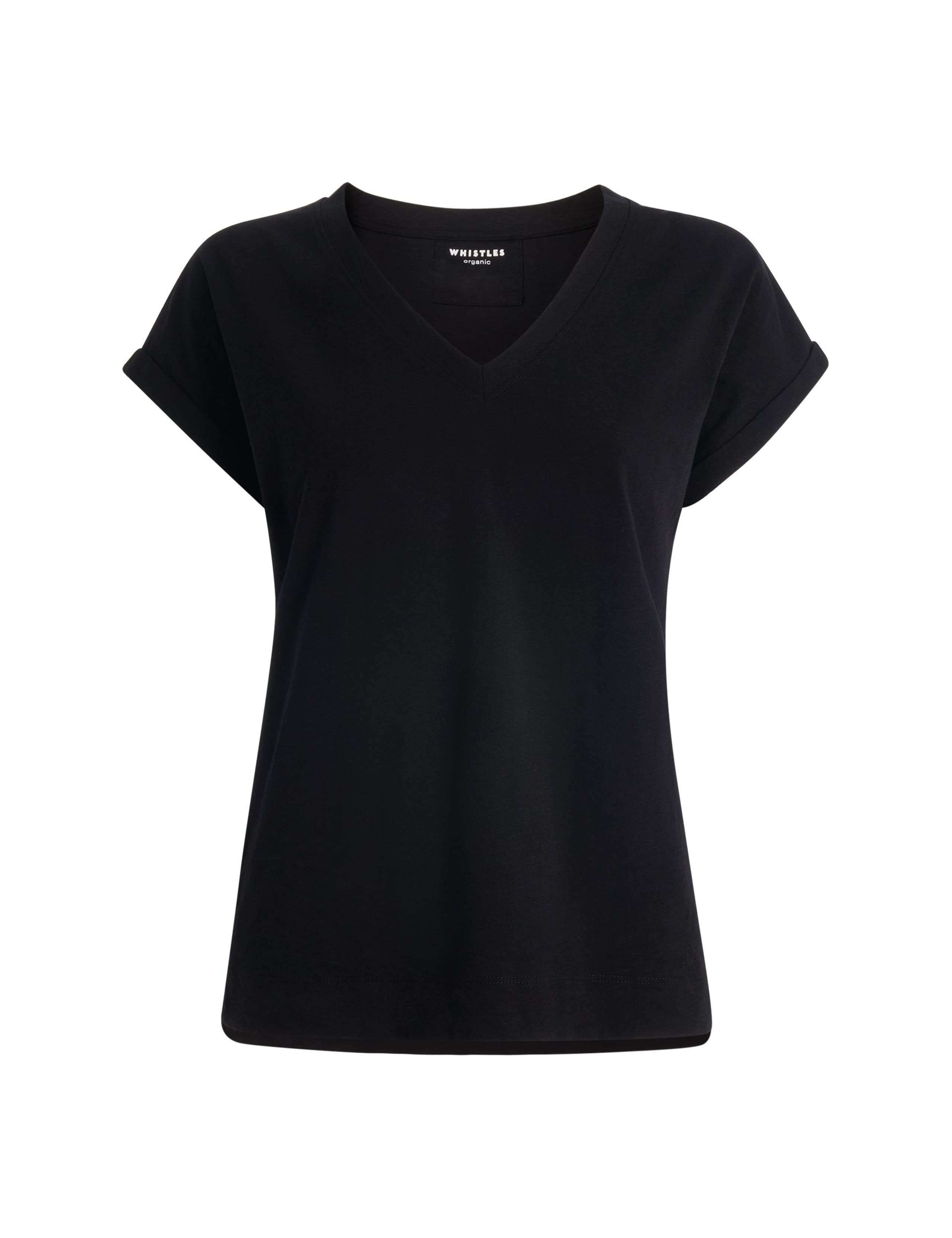 Pure Cotton V-Neck T-Shirt 2 of 4